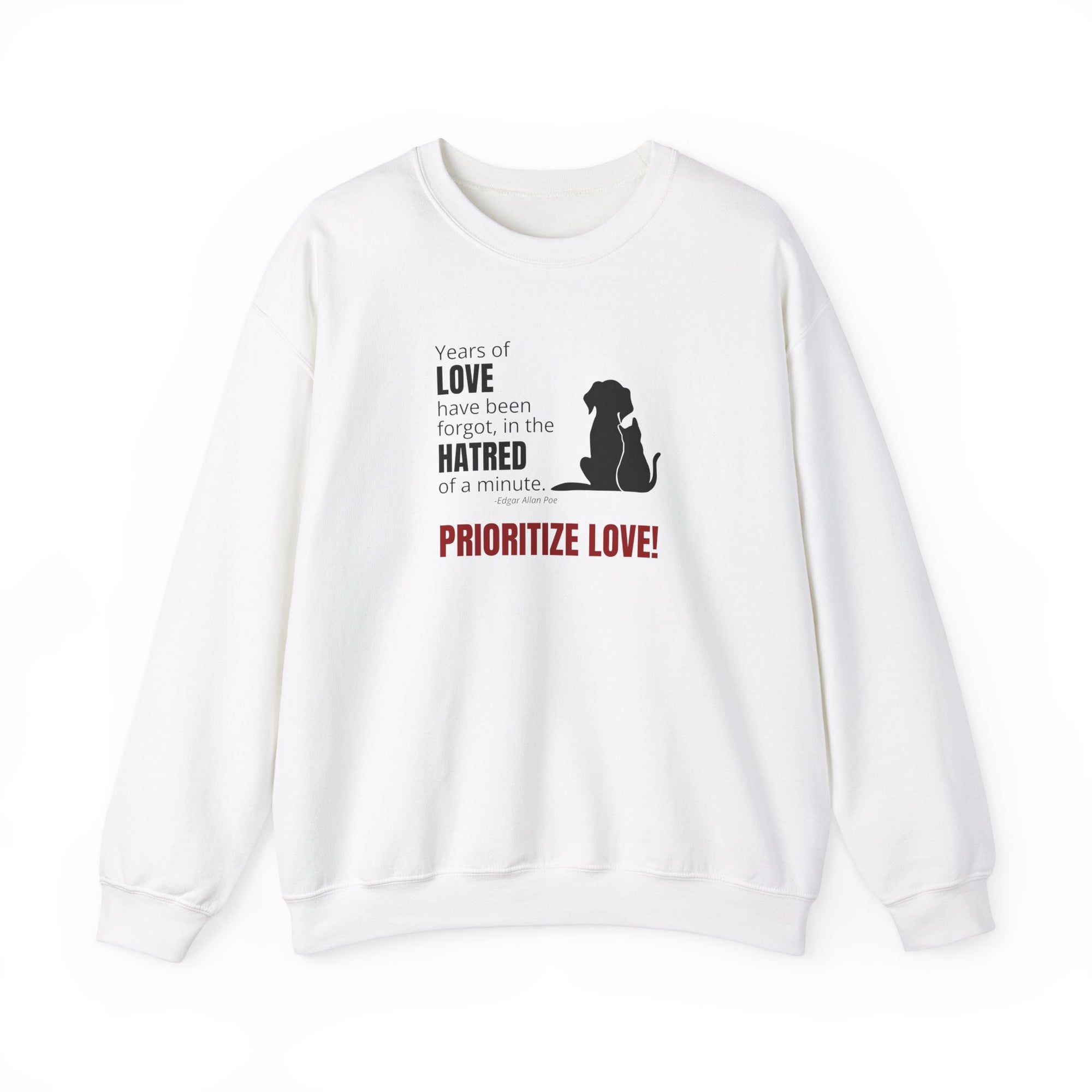 Prioritize Love Unisex Heavy Blend™ Crewneck Sweatshirt