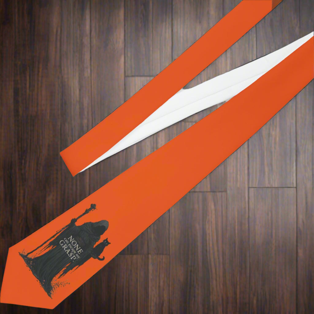 Halloween Spirit Grim Reaper Necktie, Unique Gift