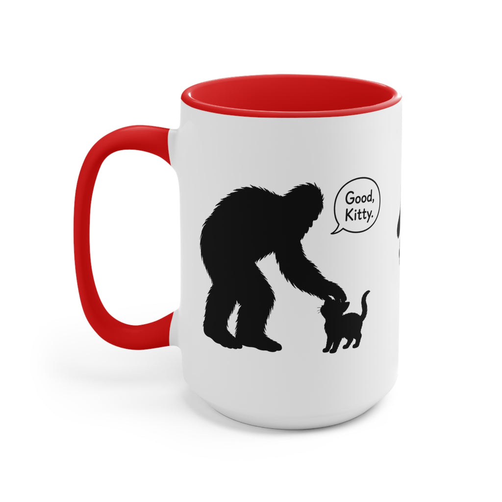 Sasquatch & Cat “Good, Kitty” Accent Mug