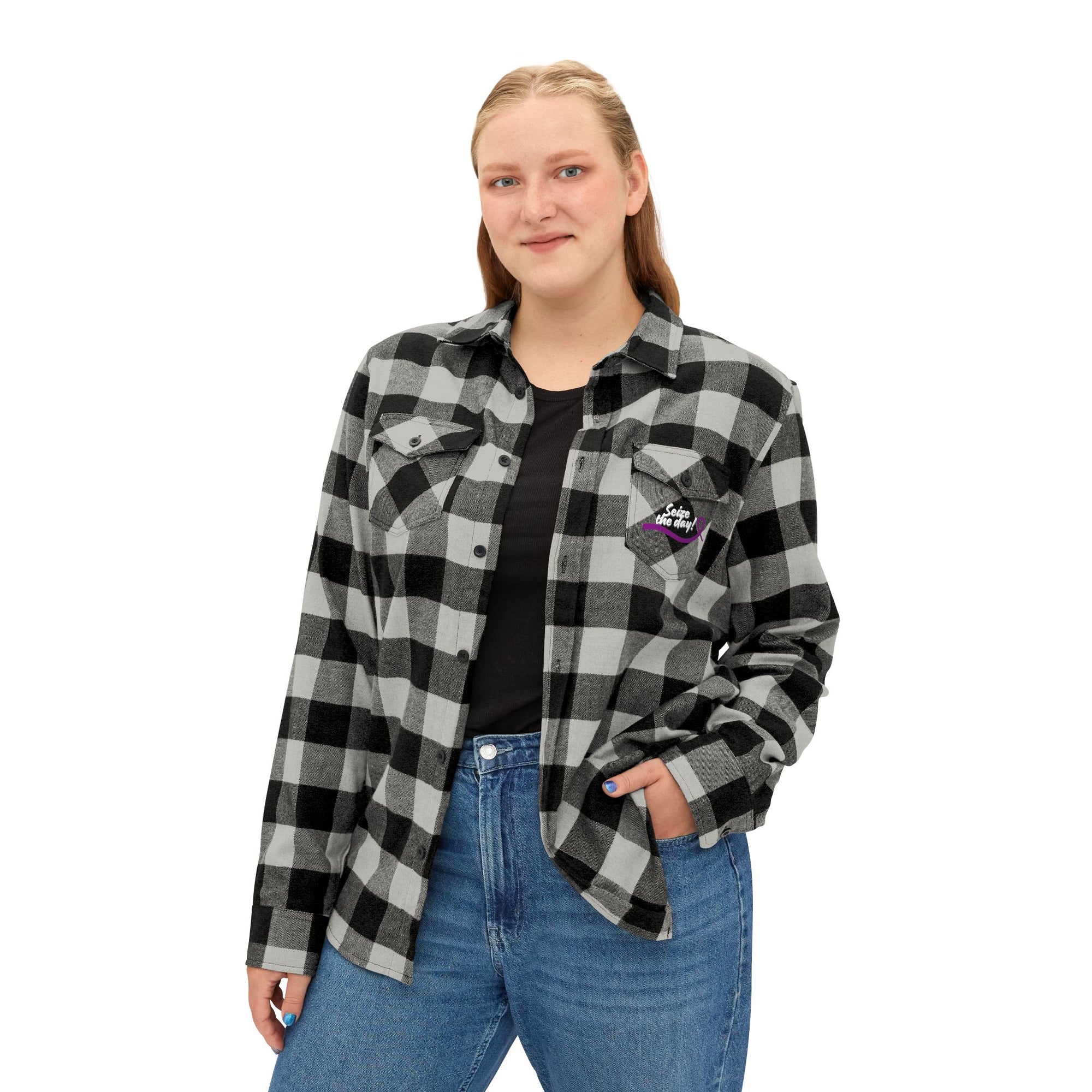 Cozy Seize the Day Unisex Flannel Shirt