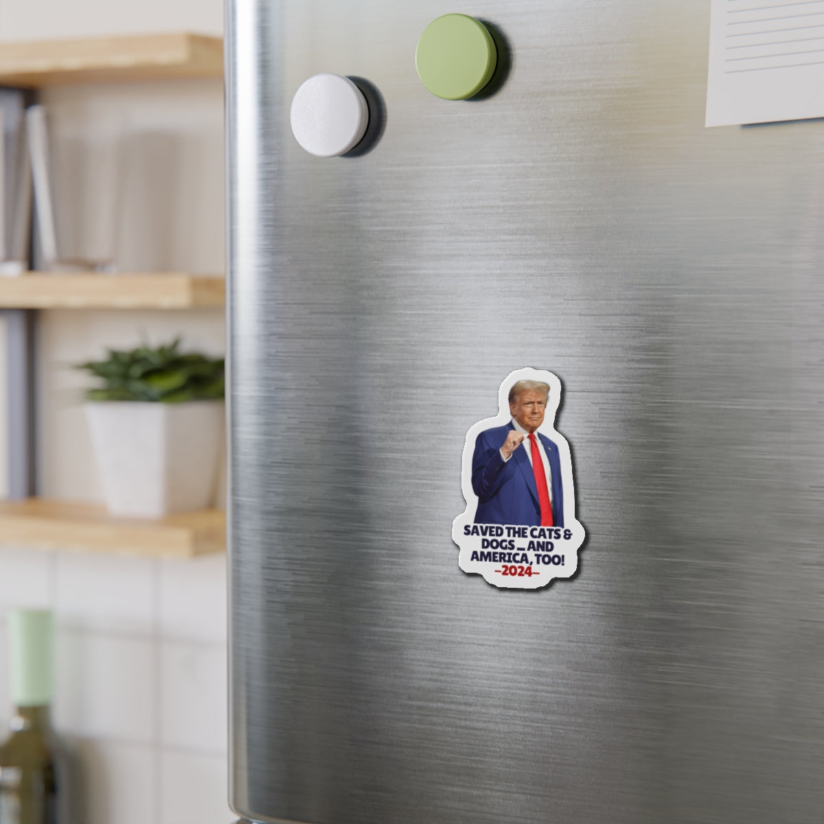 Trump Saved the Cats & Dogs Die-Cut Magnets