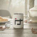 Photo depicting the ​Crosswords and Cats Insulated Coffee Mug, 10oz from EpiAl's Shop.
