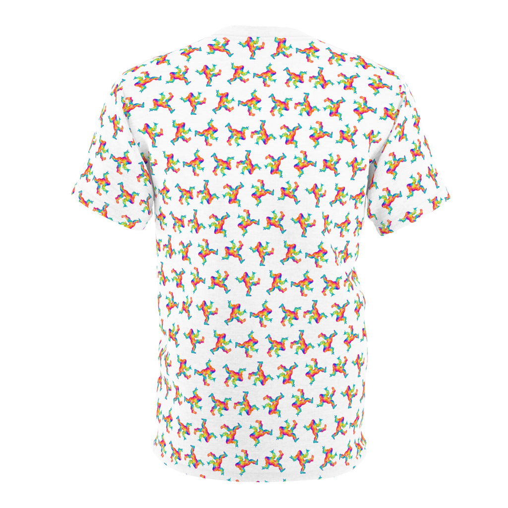 Psychedelic Bigfoot All-Over Print T-Shirt | Rainbow Sasquatch