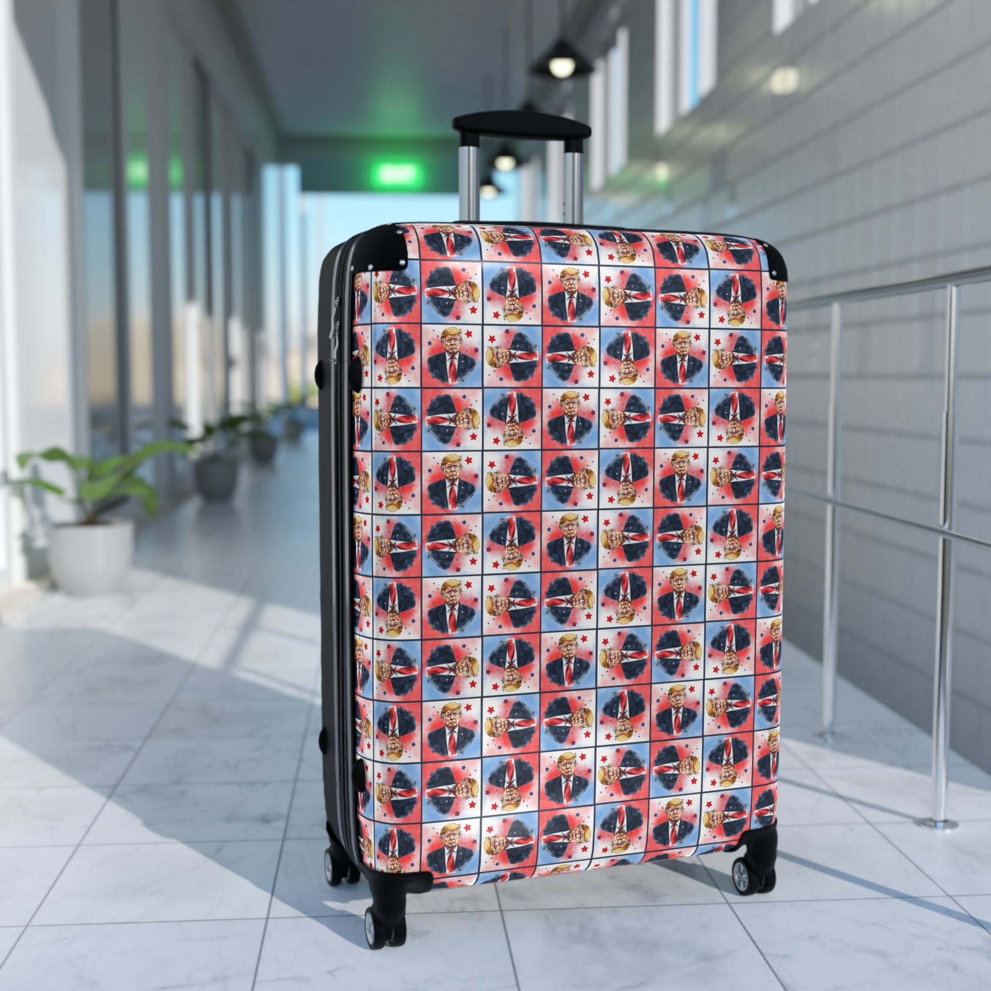 Colorful Trump Travel Suitcase