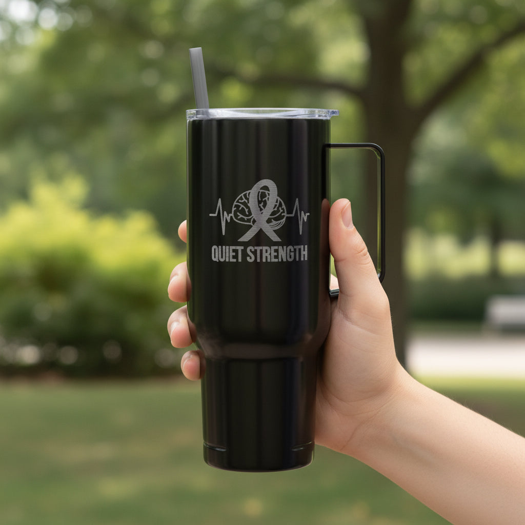Quiet Strength 40oz Insulated Tumbler