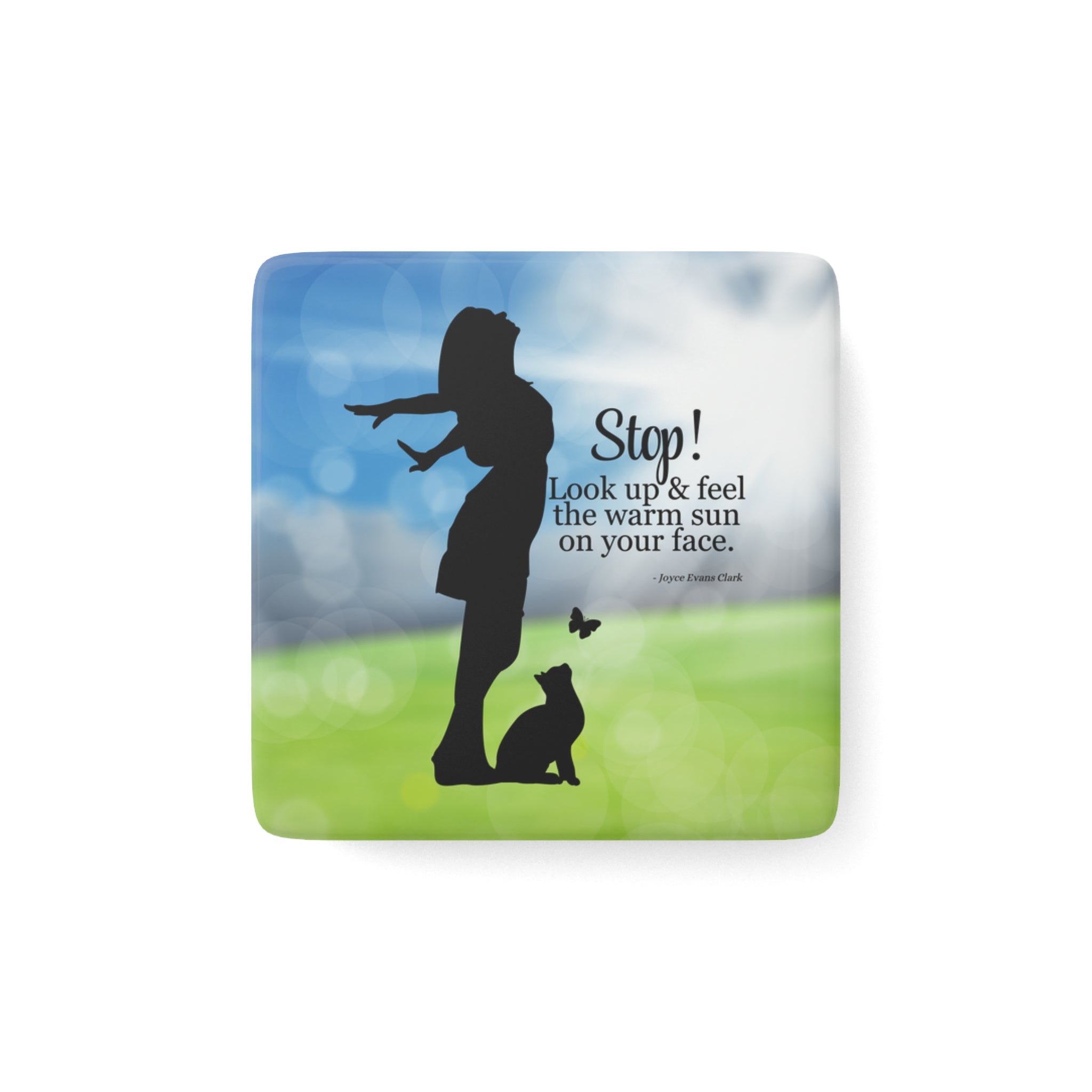 Photo depicting the ​Look Up Magnet, Square from EpiAl's Shop.