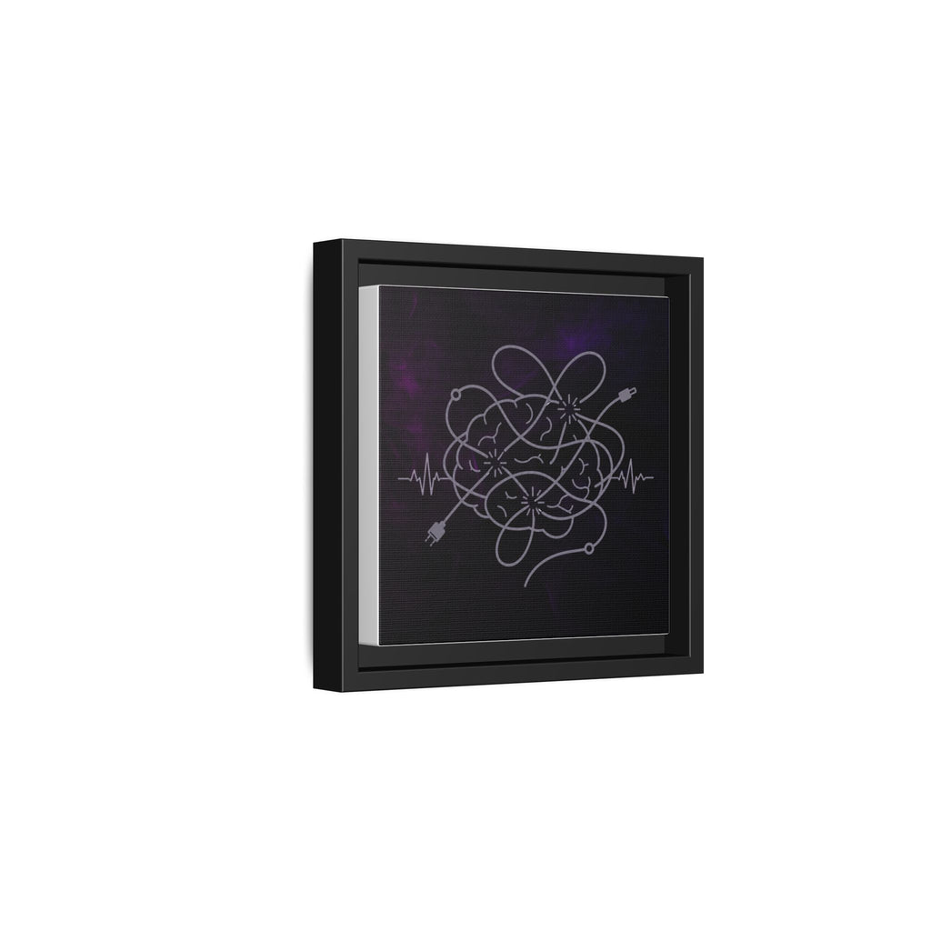 Tangled Brain Epilepsy Awareness Framed Canvas Print
