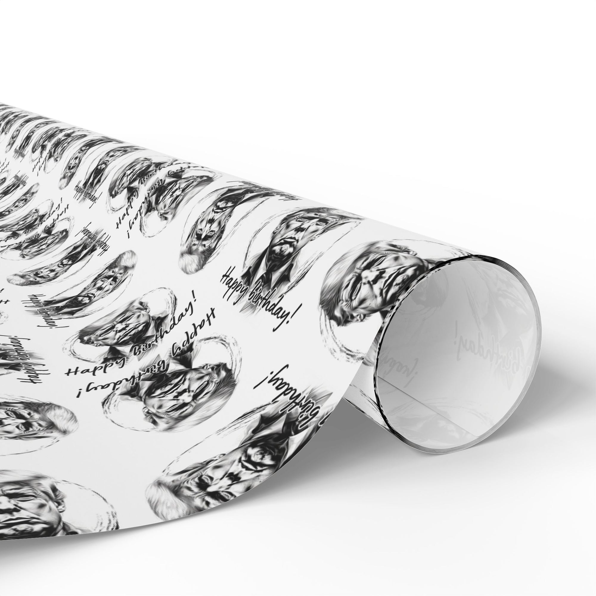 Whimsical Trump Happy Birthday Wrapping Paper