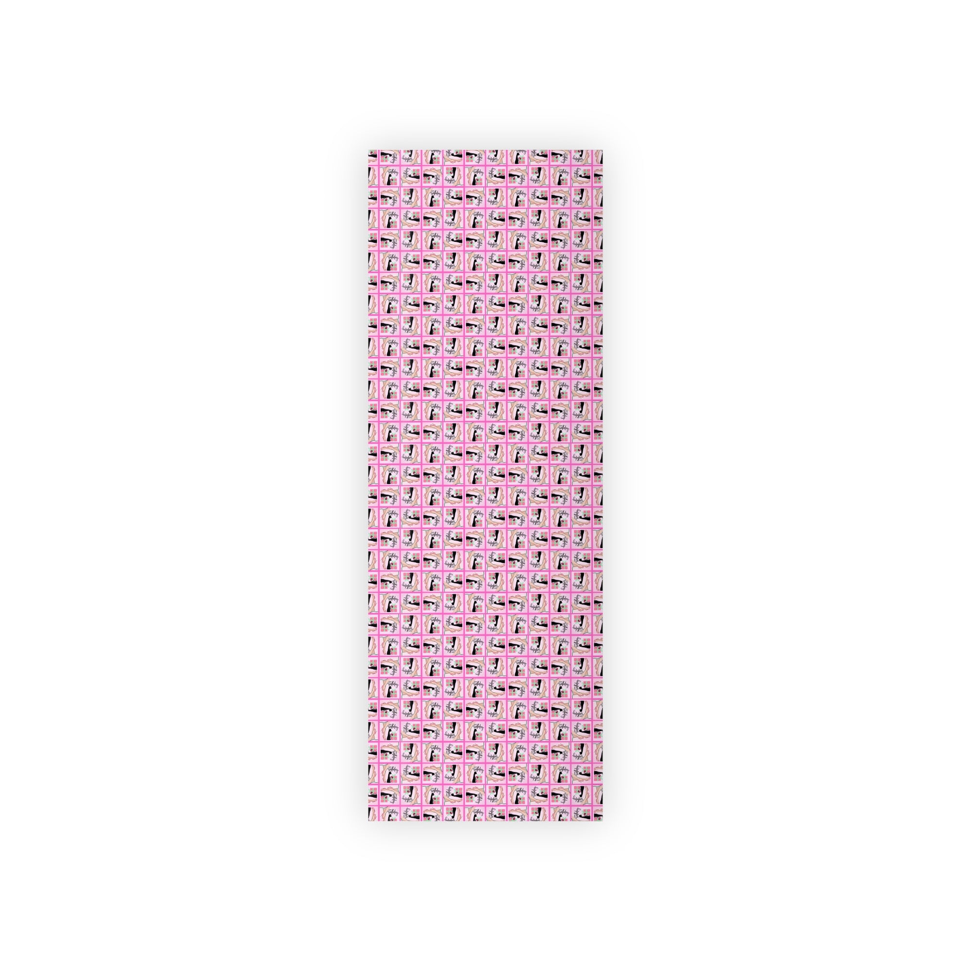 Charming Cat Lady Birthday Gift Wrapping Paper Roll