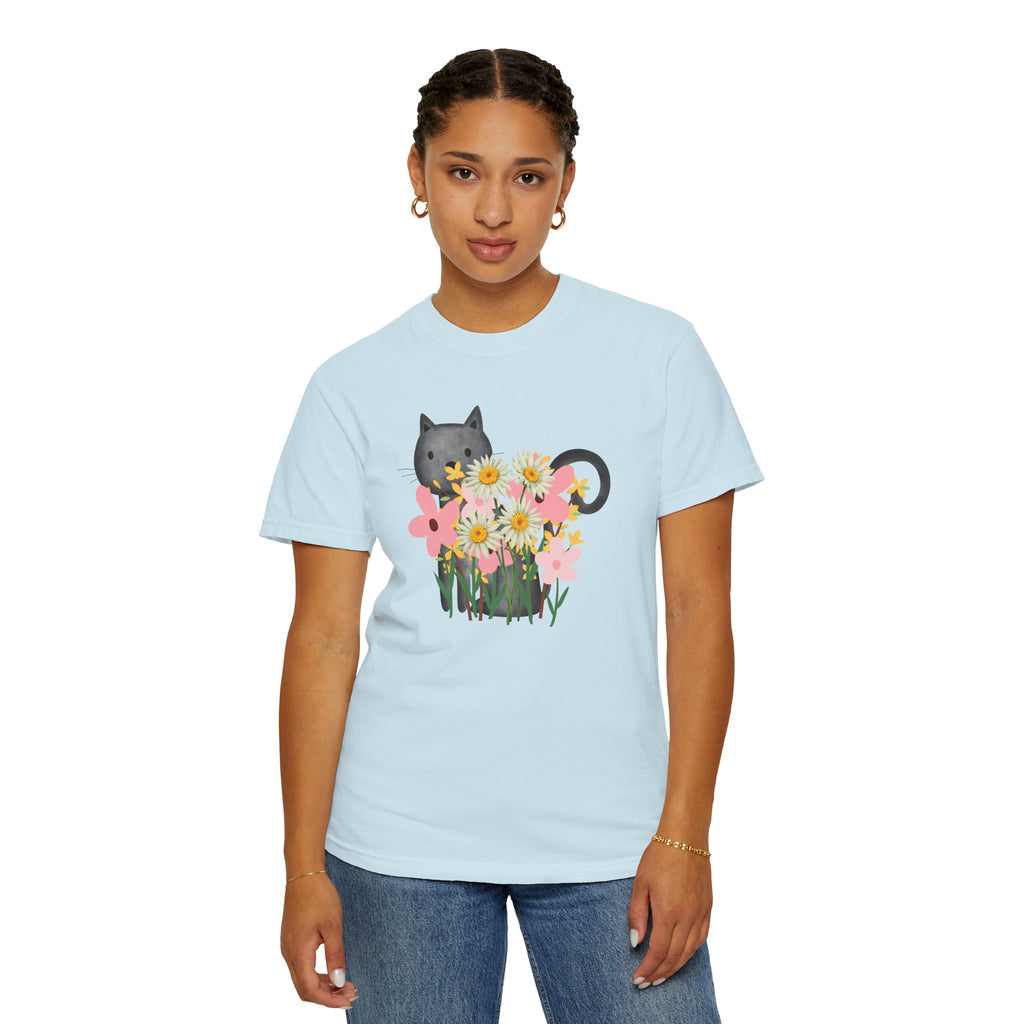 Women’s Floral Cat T-Shirt