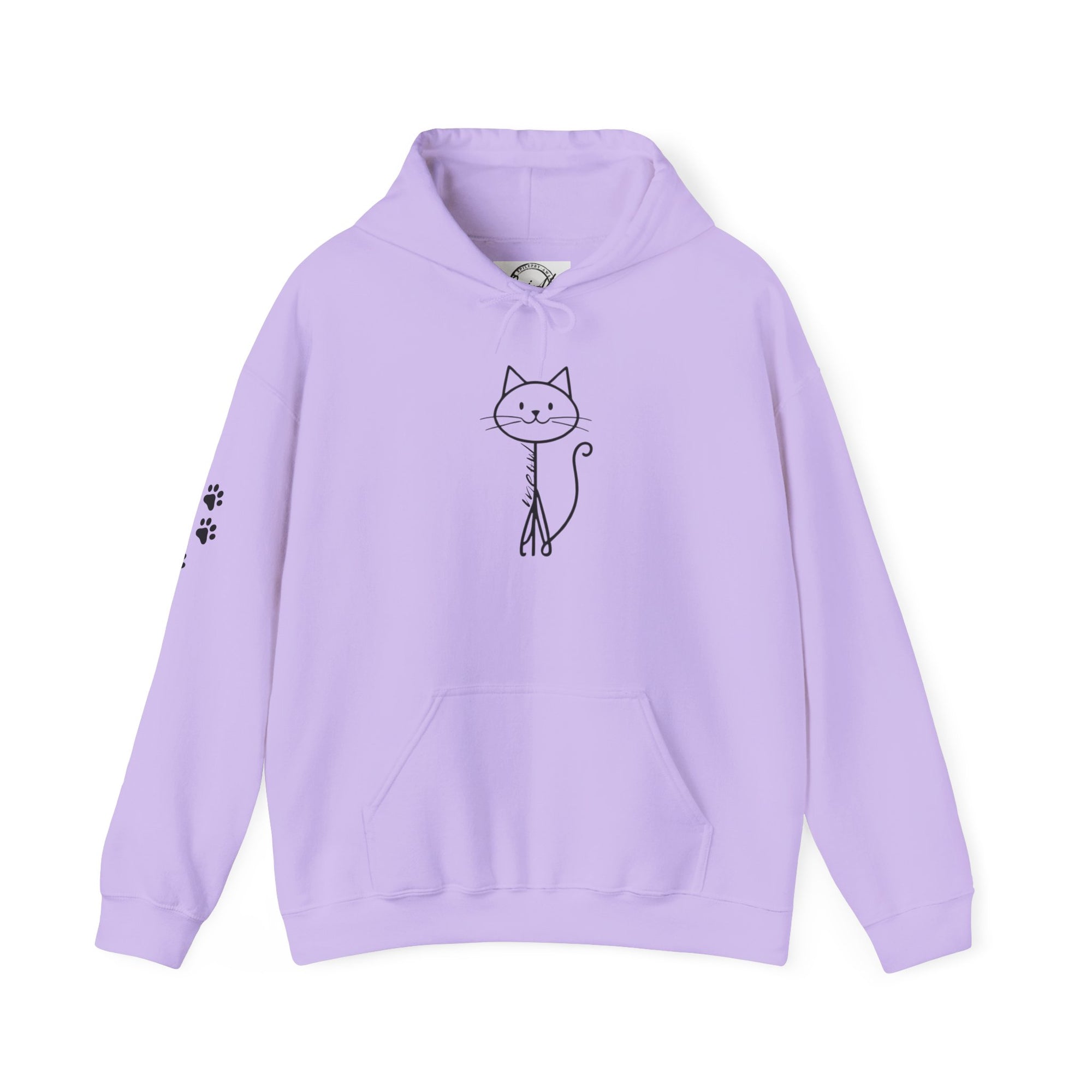 Cozy Stick Cat Lover Hoodie