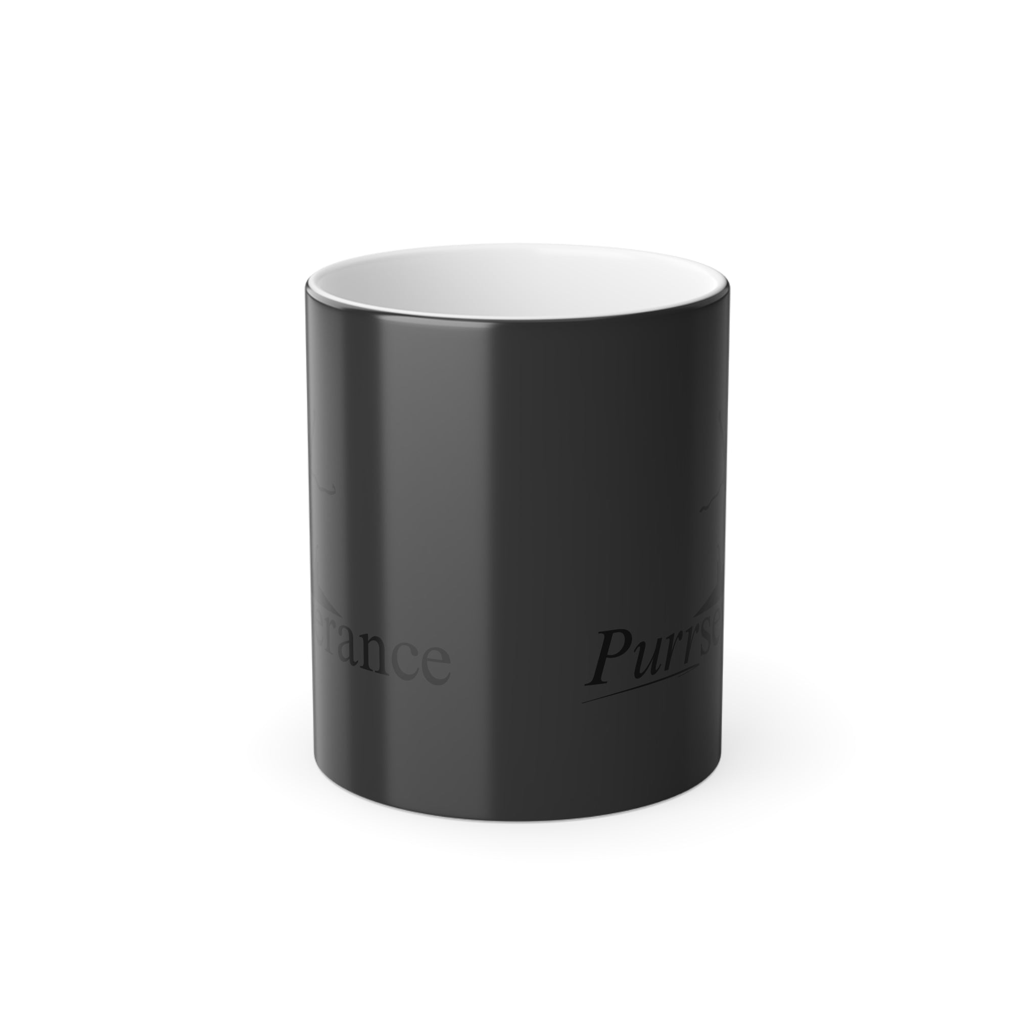 Photo depicting the ​Purrseverance Color Morphing Mug, 11oz from EpiAl's Shop.