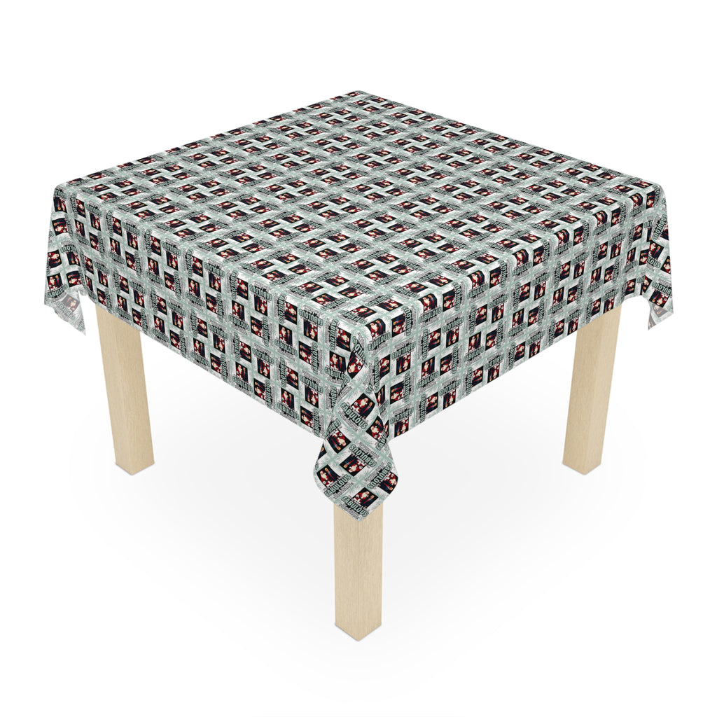 Santa Trump Fabulous List Christmas Tablecloth