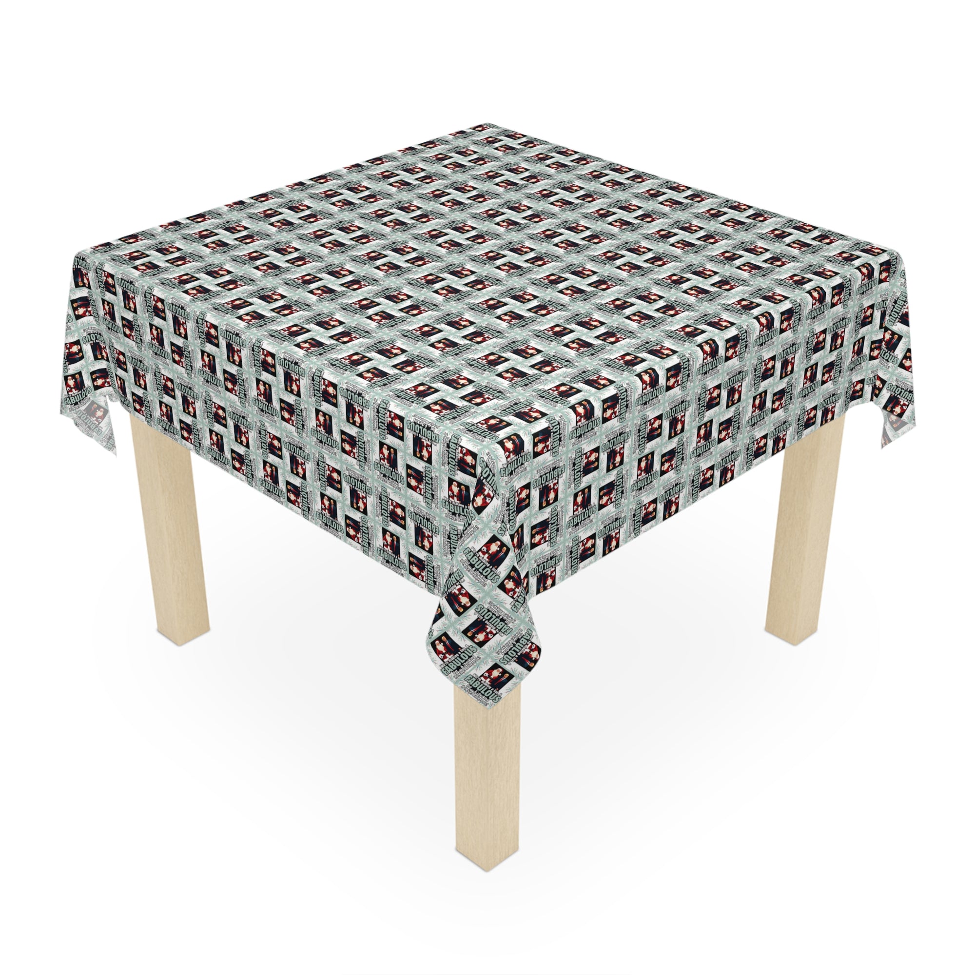 Santa Trump Fabulous List Christmas Tablecloth
