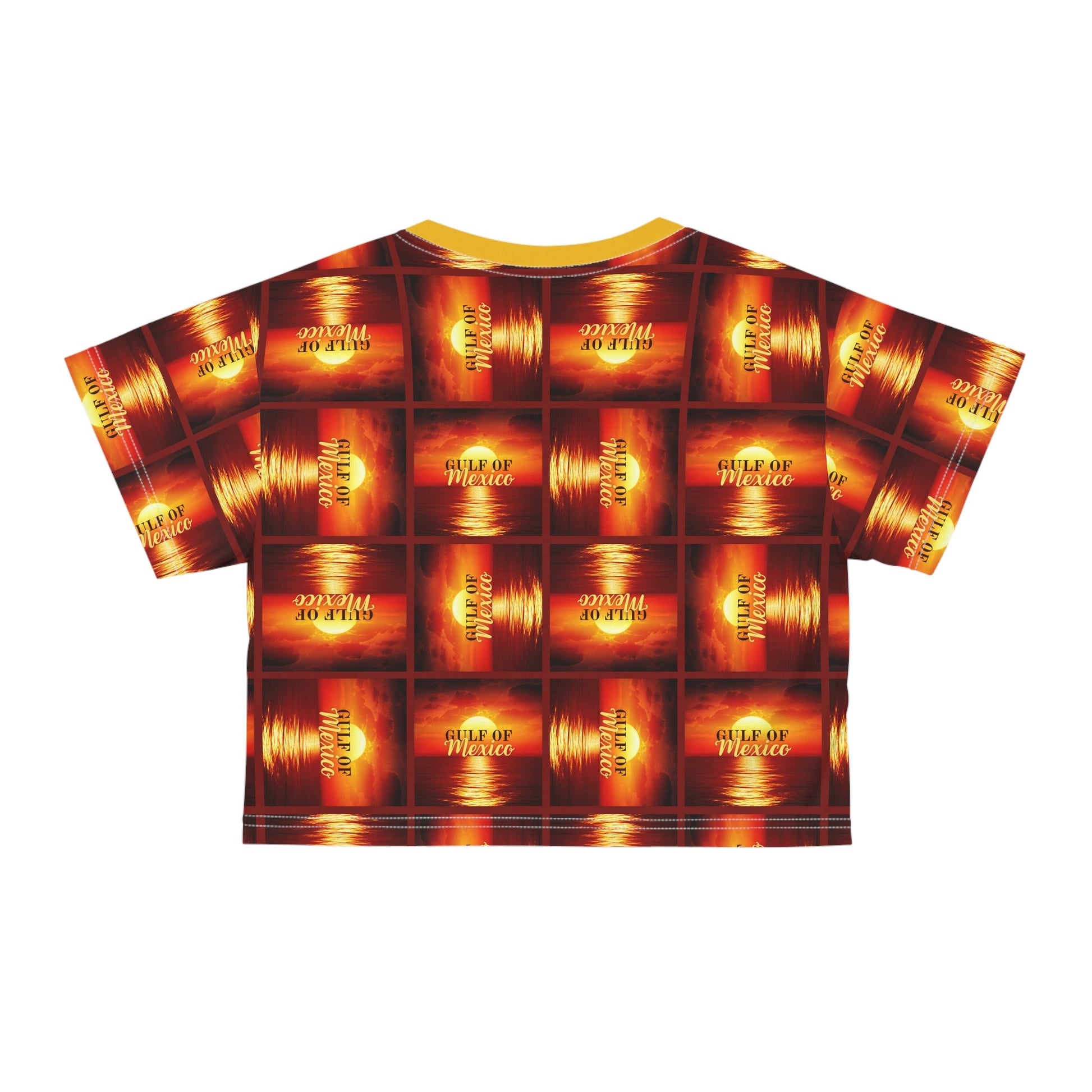 Vibrant 'Gulf of Mexico' Graphic Crop Tee for Summer Vibes Printify