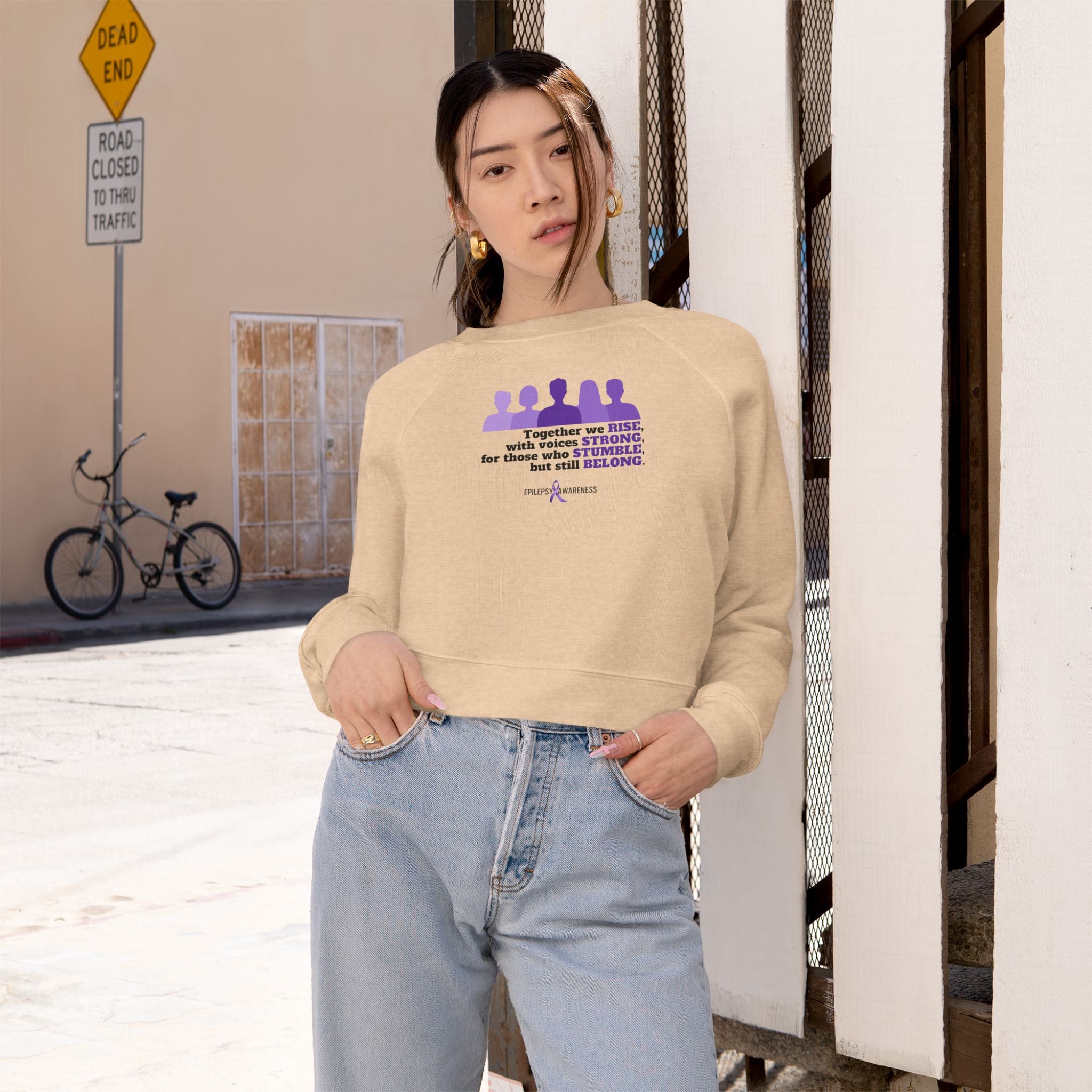 Together We Stand Women's Cropped Fleece Pullover - EpiAl's Shop