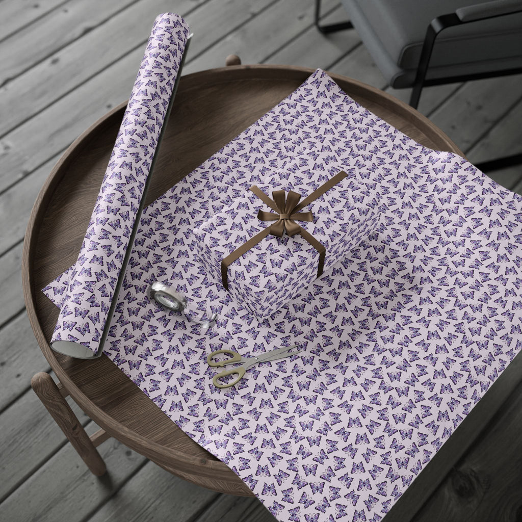 Purple Butterfly Suicide Prevention Awareness Wrapping Paper | Hope & Remembrance Gift Wrap