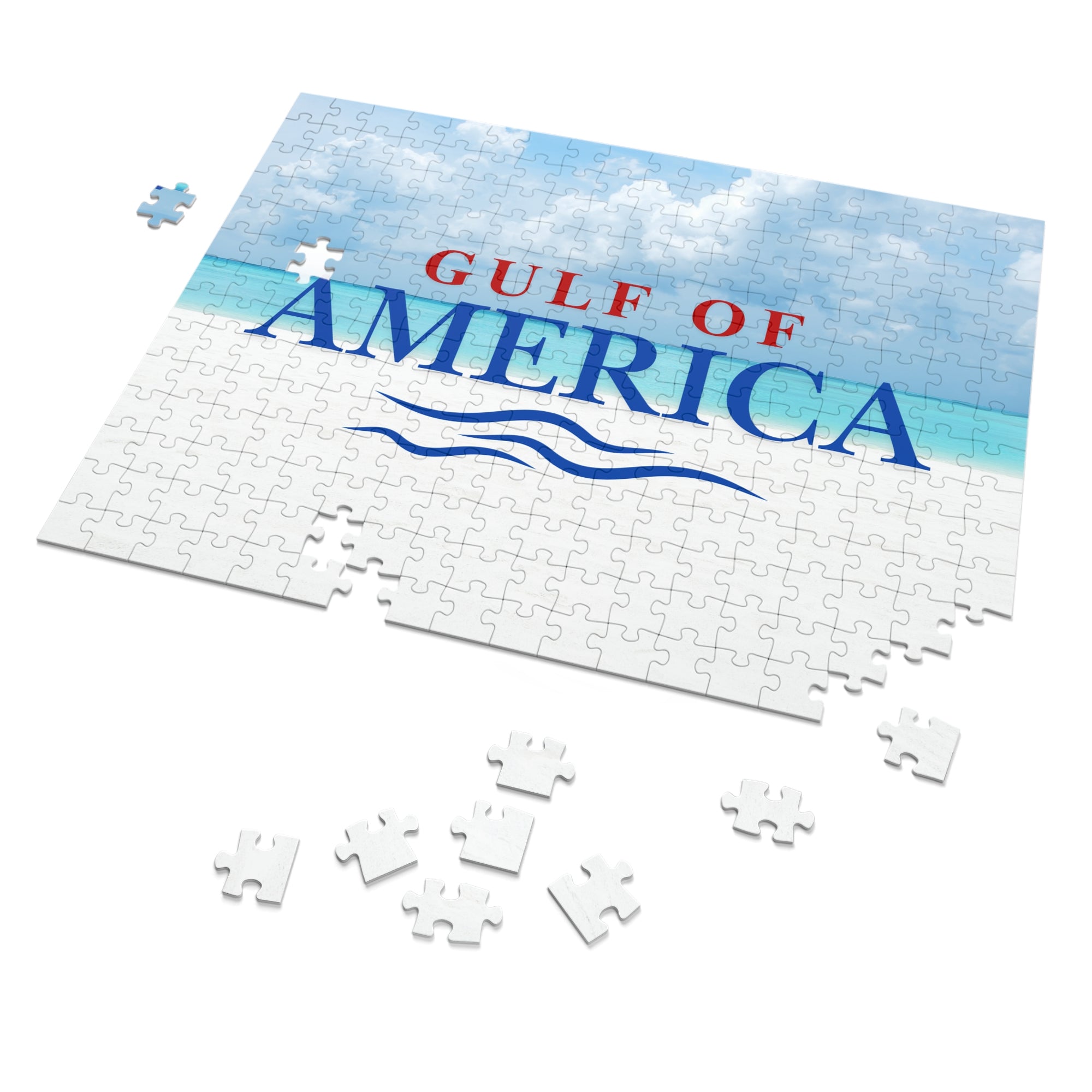 American Gulf Jigsaw Puzzle with Tin