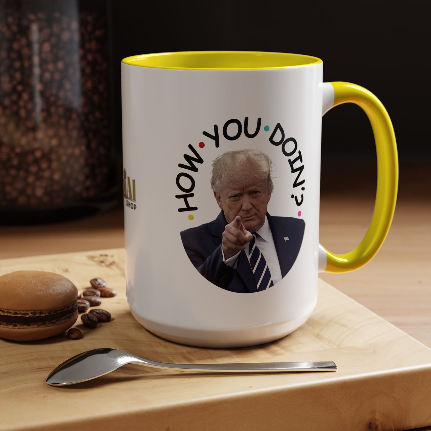 Funny Accent Coffee Mug - "How You Doin'?" - Perfect Gift for Trump Fans