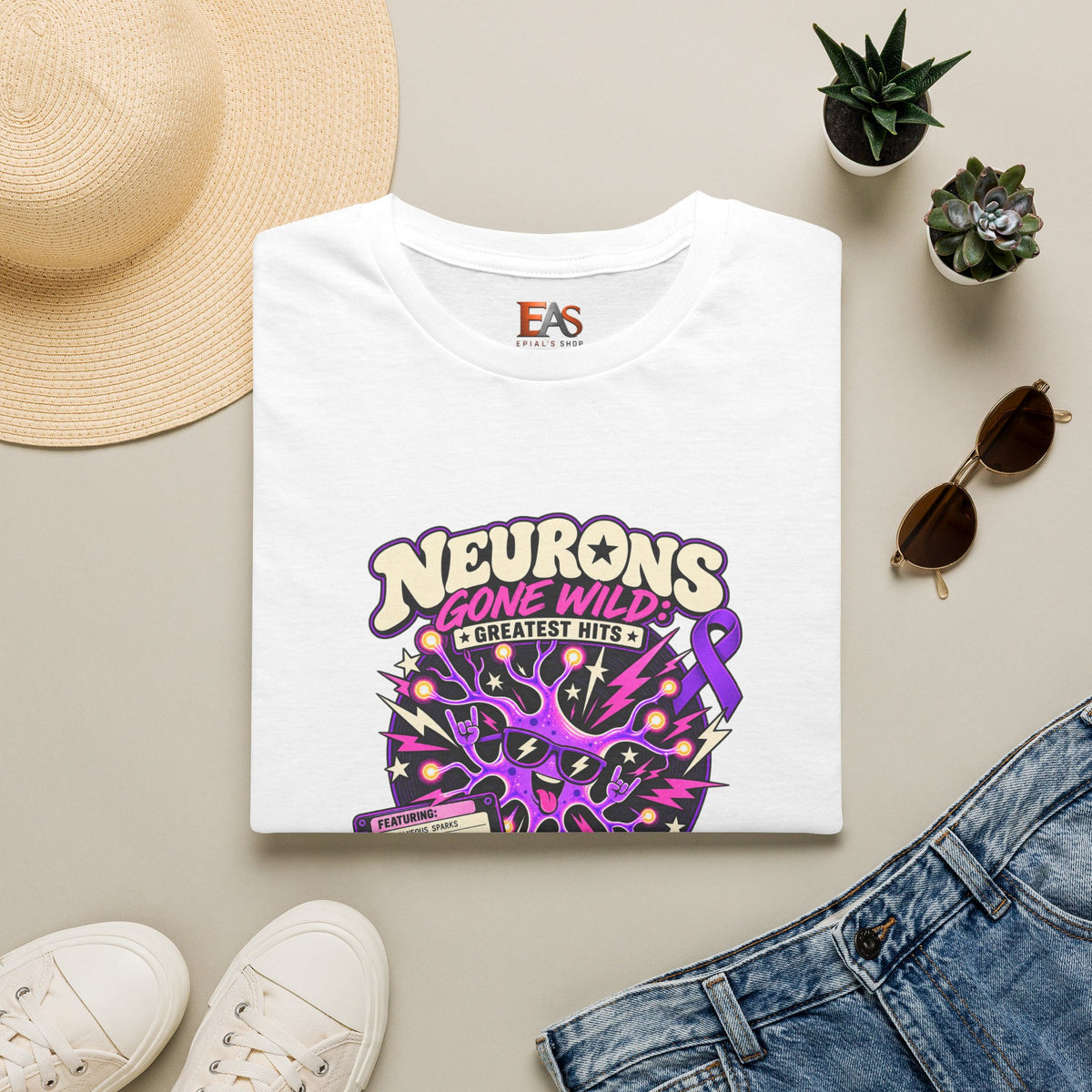 Neurons Gone Wild: Greatest Hits Epilepsy Awareness T-Shirt