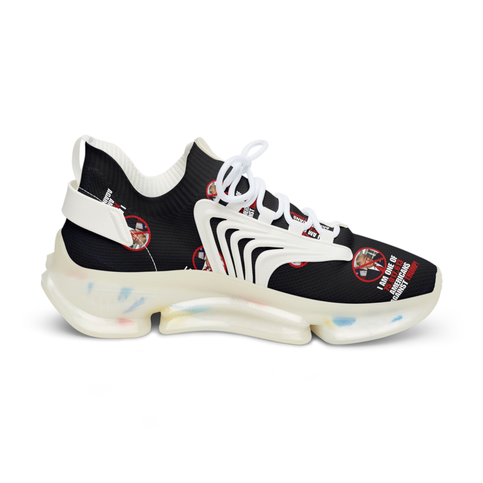 Men's Mesh Sneakers - American Against Trump Printify
