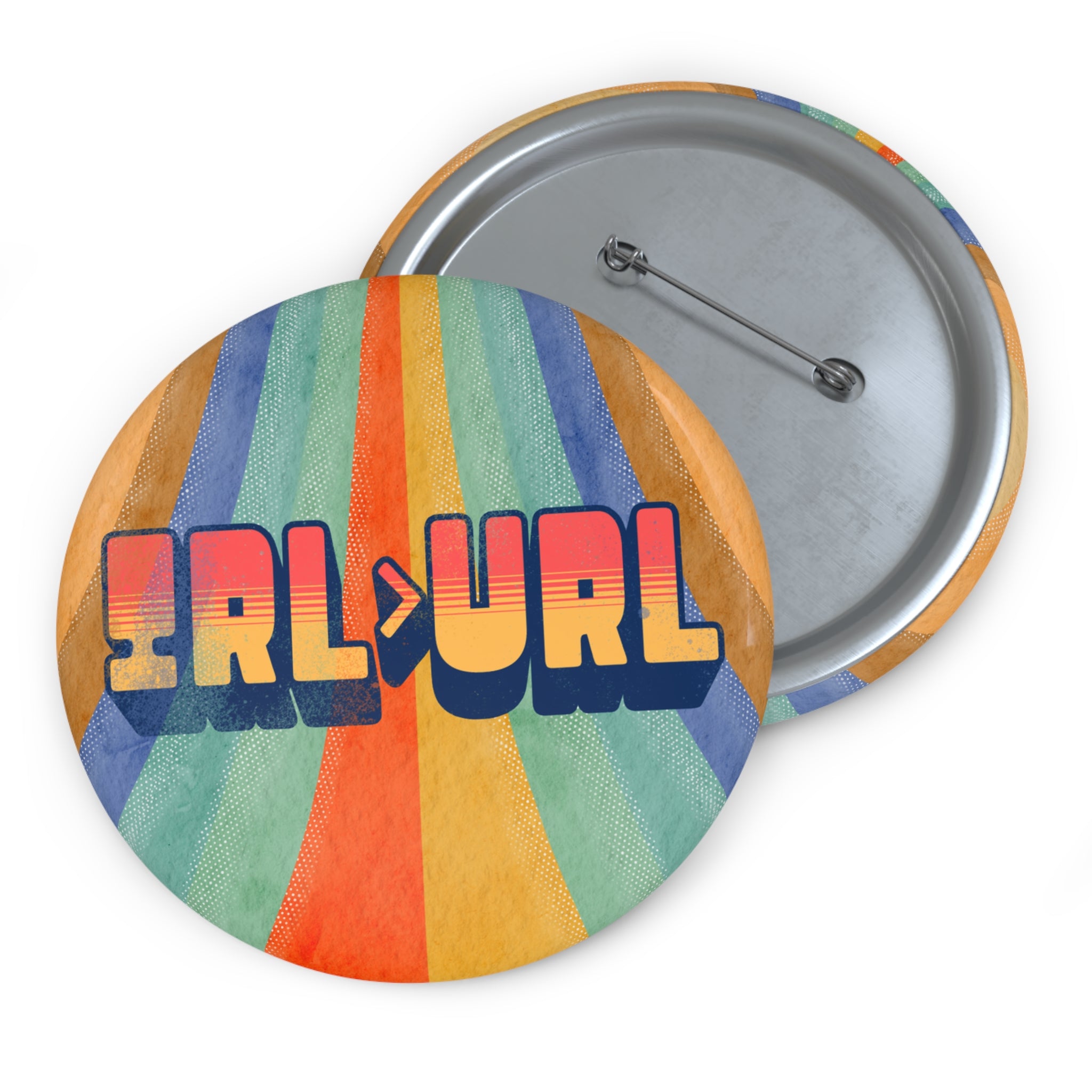 IRL > URL Retro 3" Pinback Button