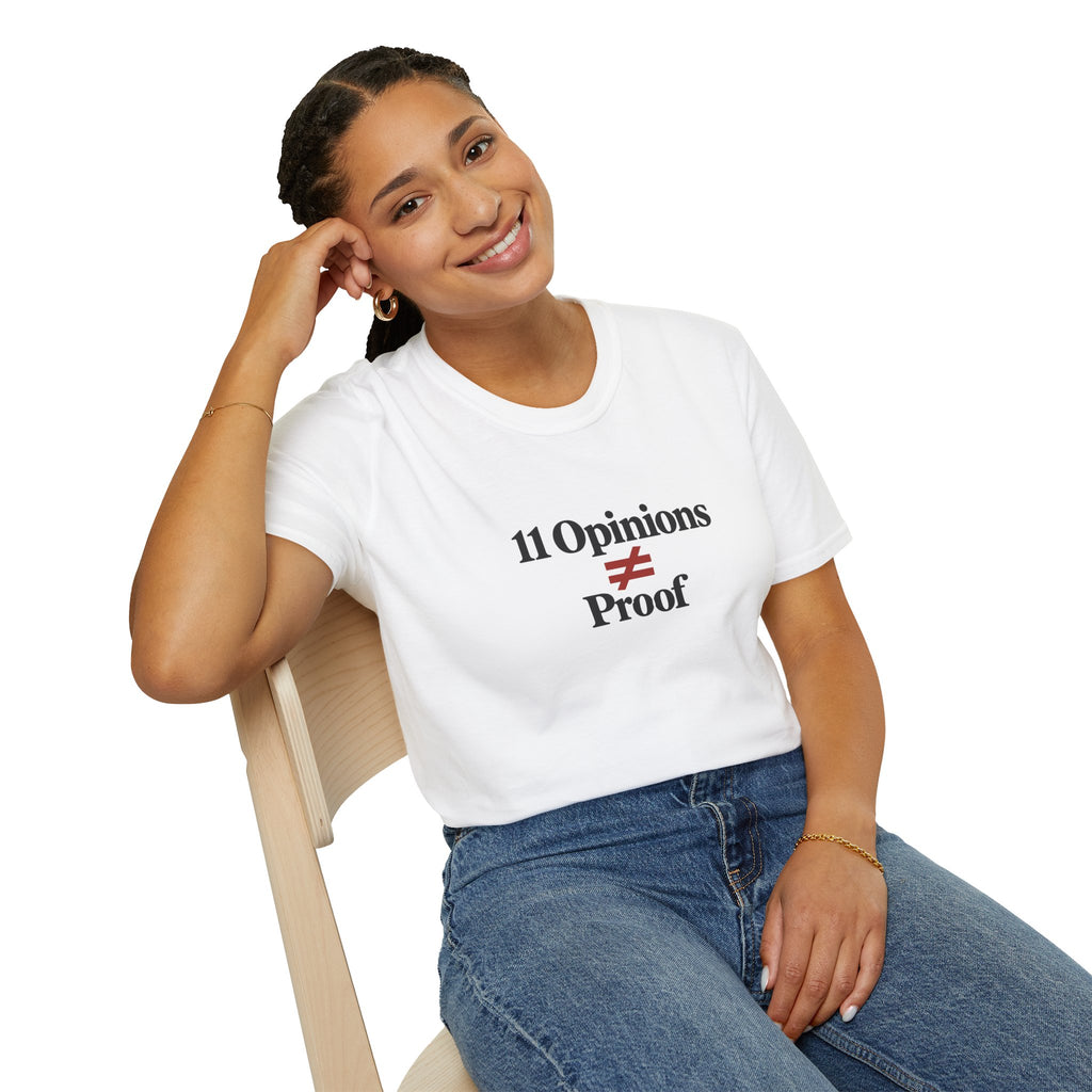 11 Opinions ≠ Proof T-Shirt | Juror #12 Inspired Holdout Tee