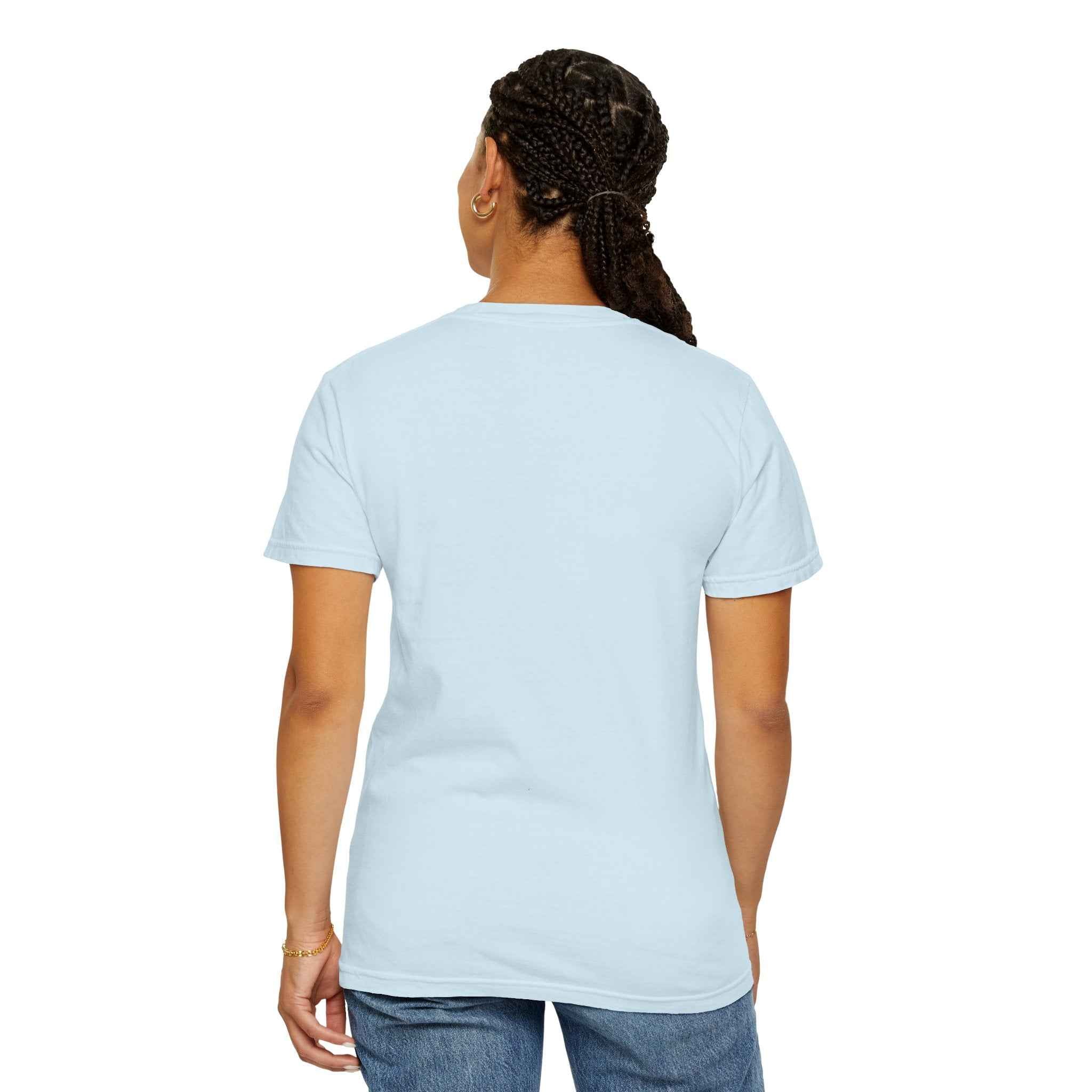 Mother & Cat Embrace T-Shirt | Minimal Line Art Cat Mom Shirt