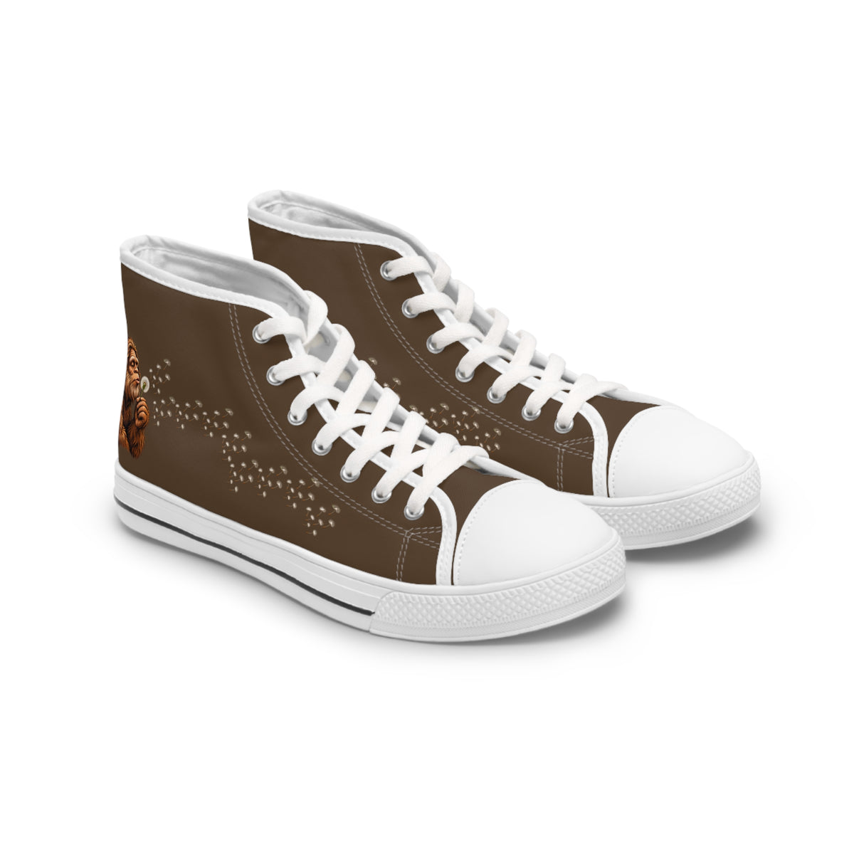 Women's Bigfoot Dandelion High Top Sneakers | Brown Sasquatch Canvas Shoes