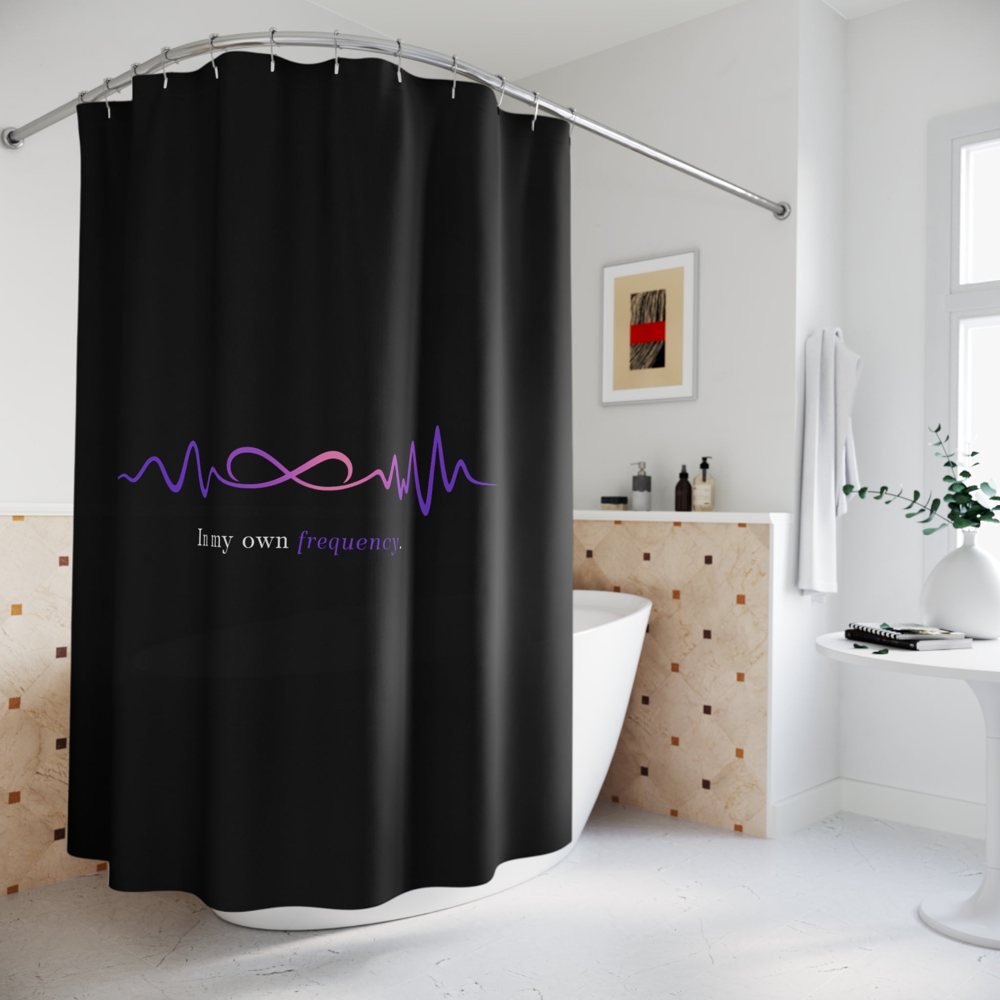 In My Own Frequency Shower Curtain