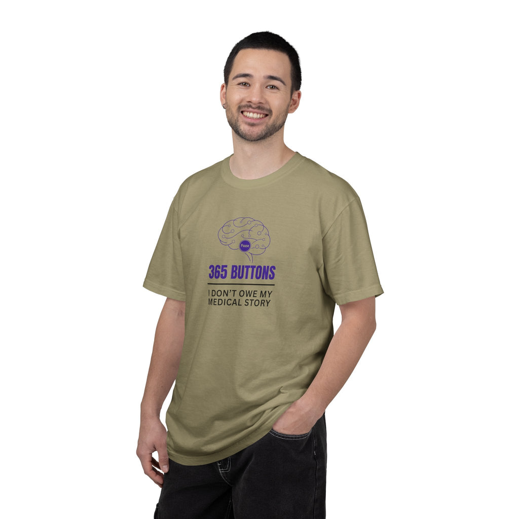 365 Buttons — I Don’t Owe My Medical Story T-Shirt - Clothing, Unisex, T-Shirts - EpiAl's Shop