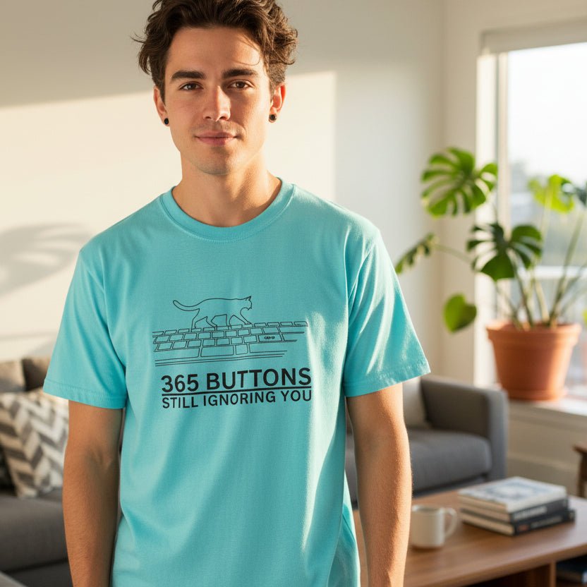 365 Buttons Still Ignoring You – Cat Keyboard T-Shirt - Clothing, Unisex, T-Shirts - EpiAl's Shop