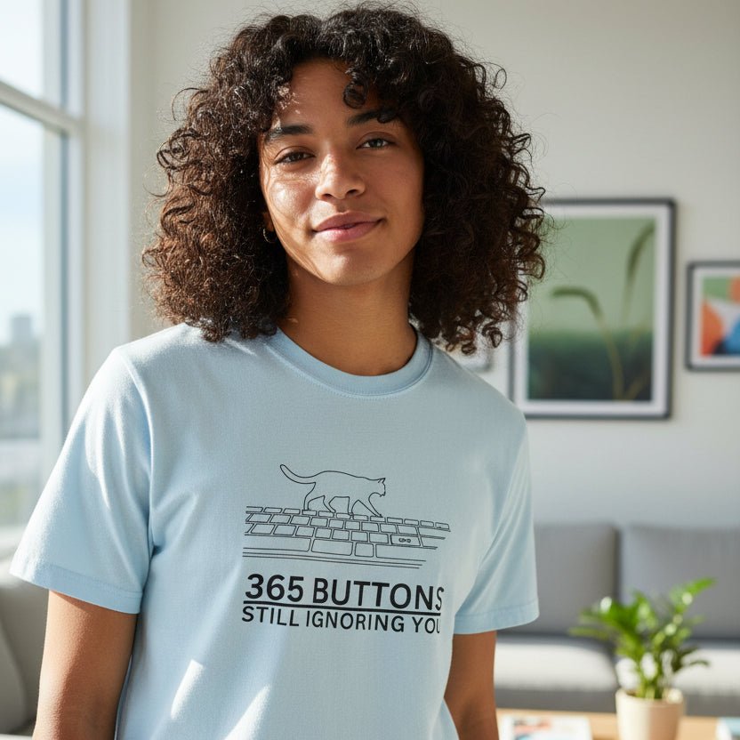 365 Buttons Still Ignoring You – Cat Keyboard T-Shirt - Clothing, Unisex, T-Shirts - EpiAl's Shop