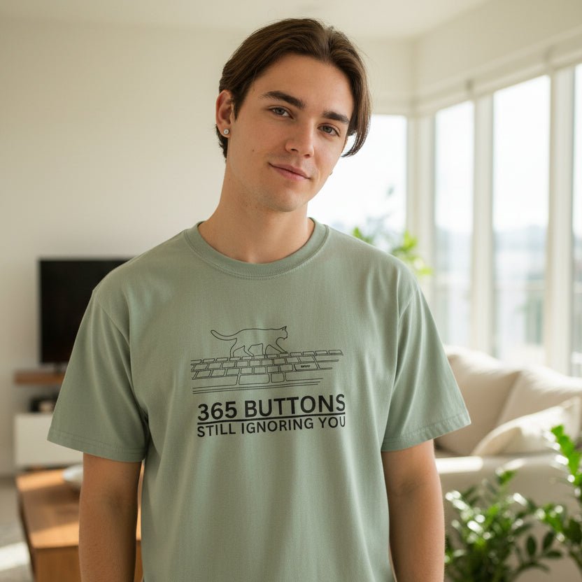 365 Buttons Still Ignoring You – Cat Keyboard T-Shirt - Clothing, Unisex, T-Shirts - EpiAl's Shop