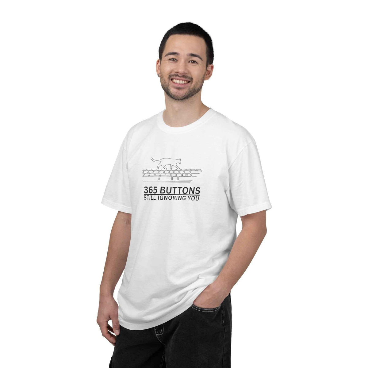 365 Buttons Still Ignoring You – Cat Keyboard T-Shirt - Clothing, Unisex, T-Shirts - EpiAl's Shop