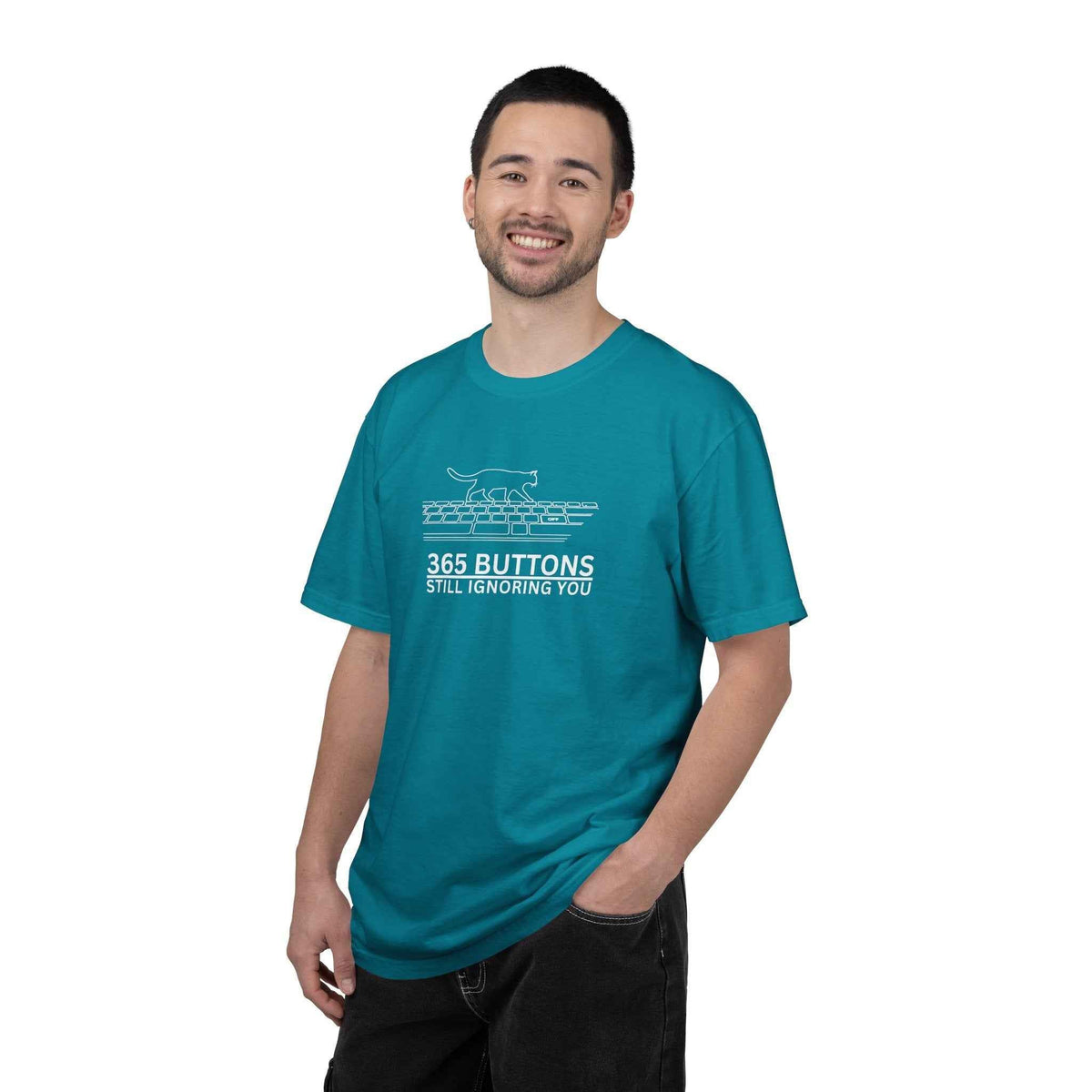365 Buttons Still Ignoring You – Cat Keyboard T-Shirt - Clothing, Unisex, T-Shirts - EpiAl's Shop