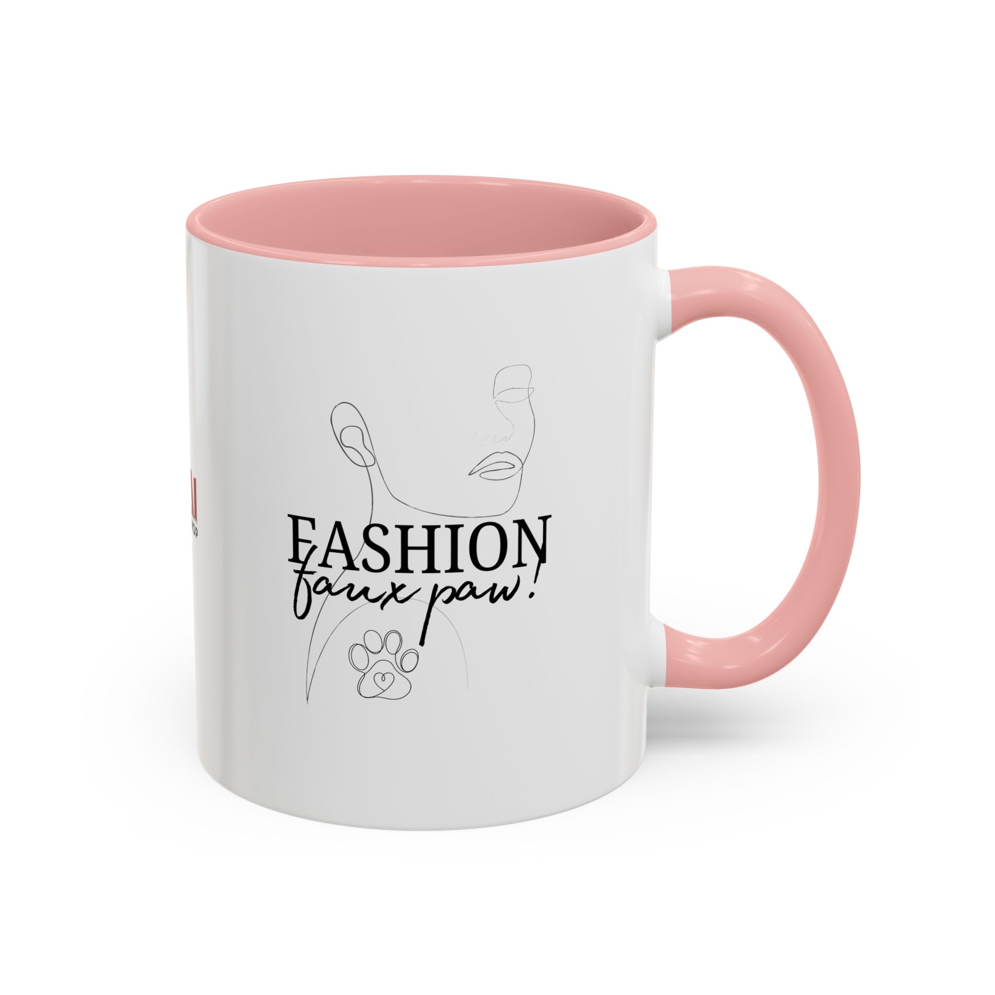 Photo depicting the ​Fashion Faux Paw Accent Coffee Mug (11, 15oz) from EpiAl's Shop.