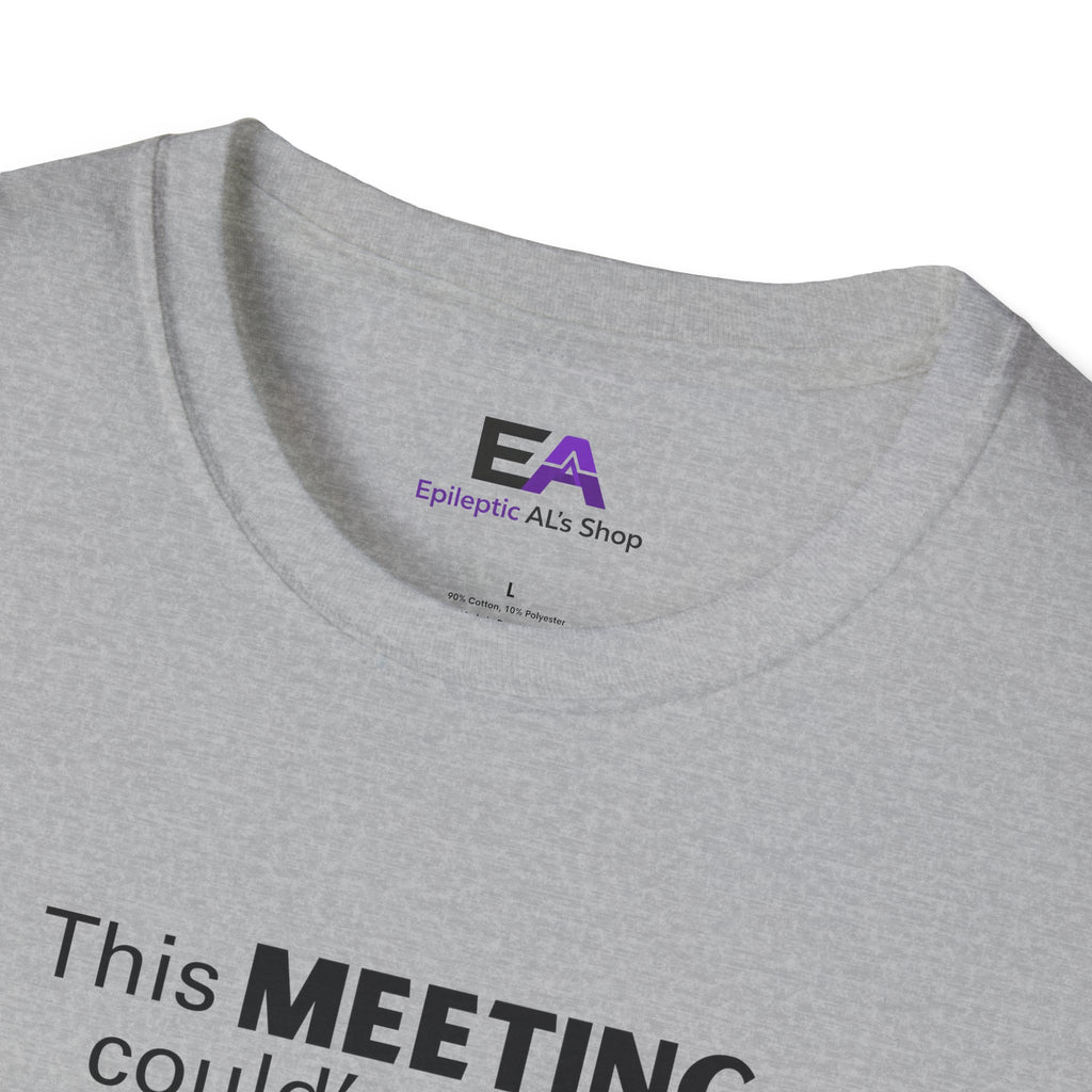 This Meeting Could’ve Been a Nap Cat T-Shirt – Minimalist Line Art Graphic Tee (Unisex)