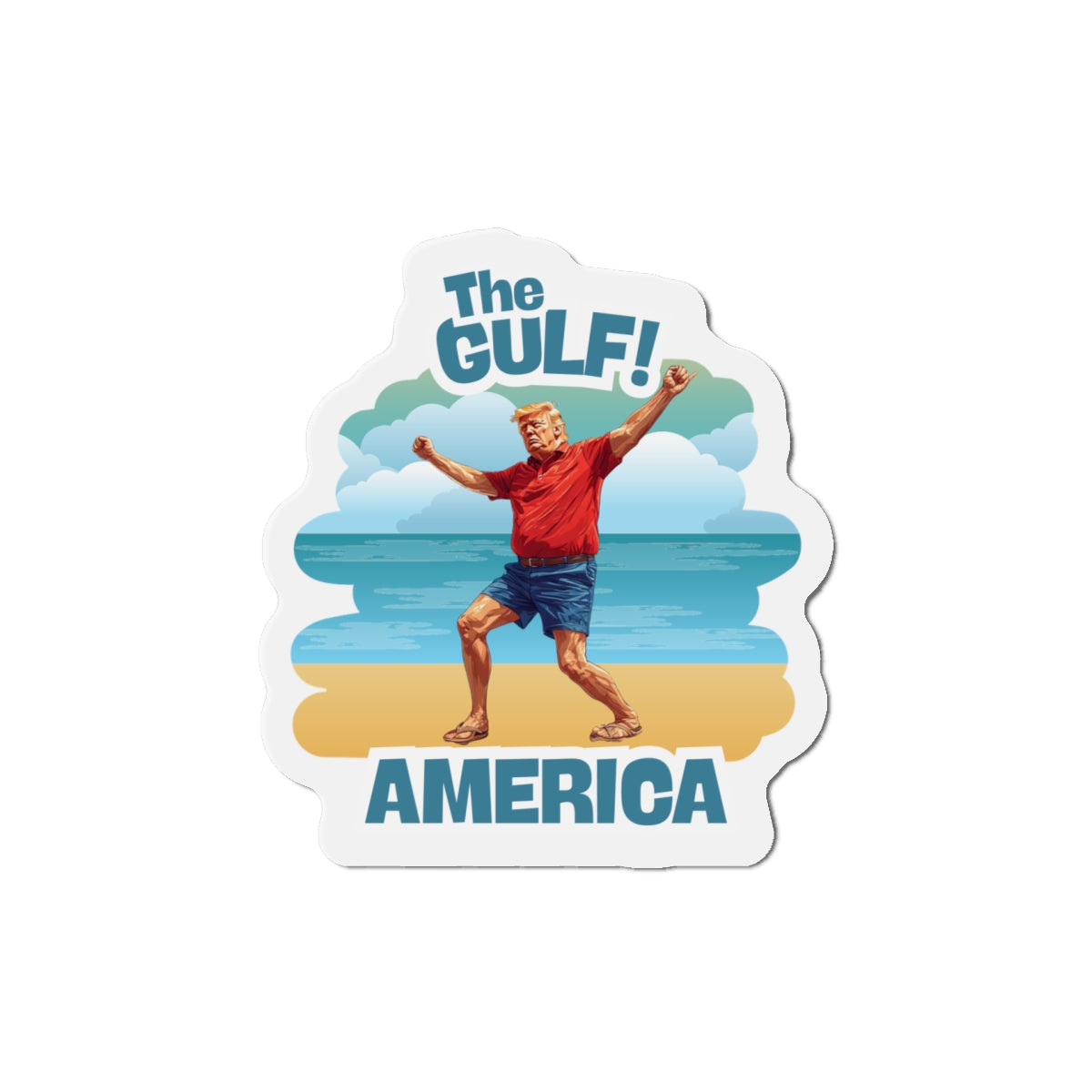 Gulf Coast Die-Cut Magnet, Fun Home Decor