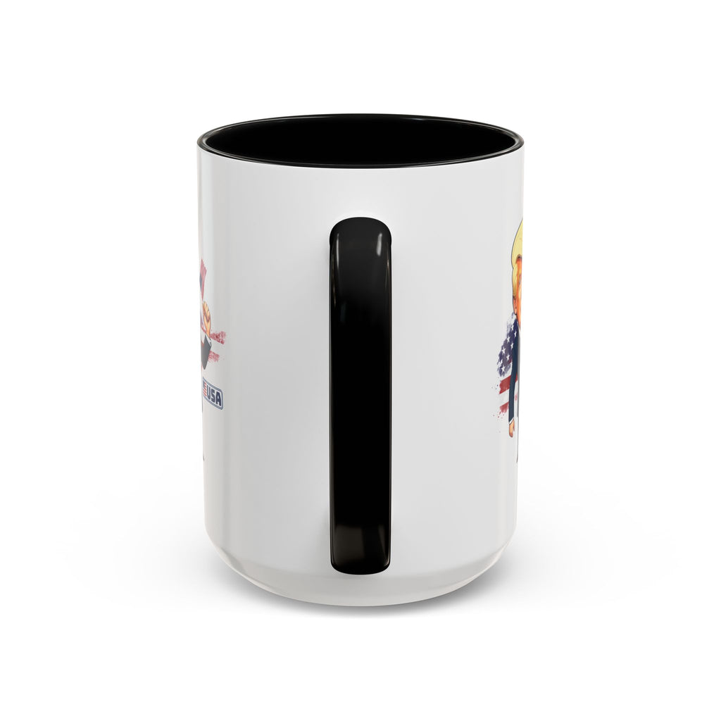 Flag Waving Trump USA Coffee Mug