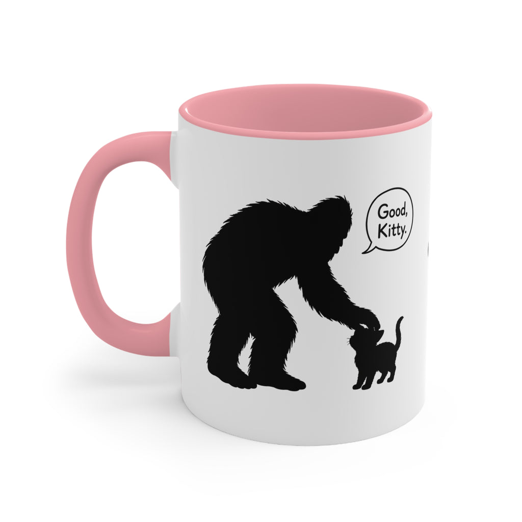 Sasquatch & Cat “Good, Kitty” Accent Mug