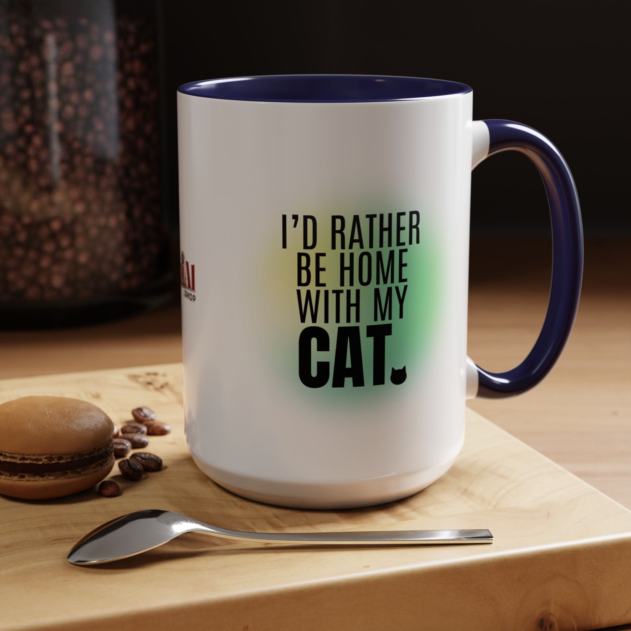 Photo depicting the ​Rather Be Home Accent Coffee Mug (11, 15oz) from EpiAl's Shop.