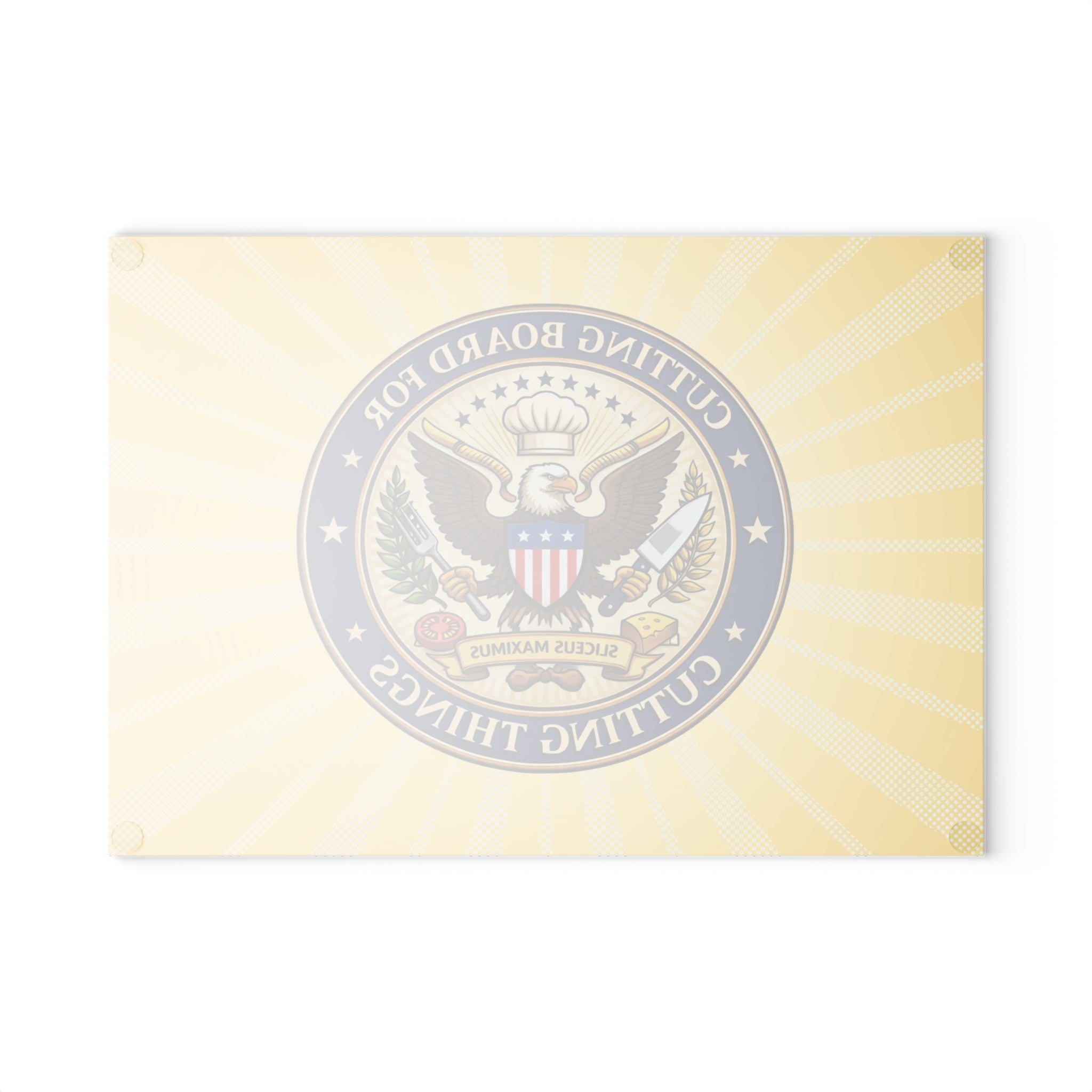 Cutting Board for Cutting Things – Funny Presidential Seal Glass Cutting Board