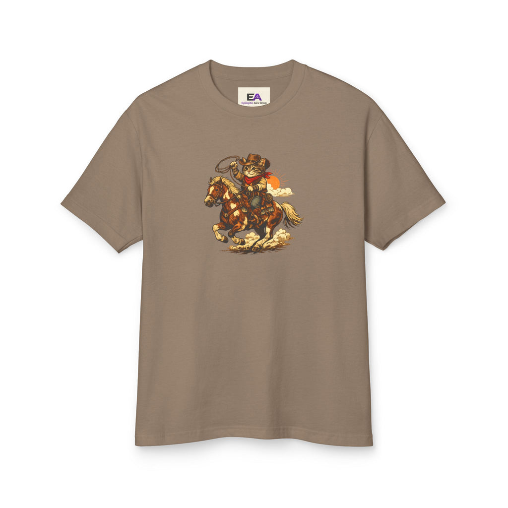 Cowboy Cat Lasso T-Shirt | Vintage Western Cat Graphic Tee