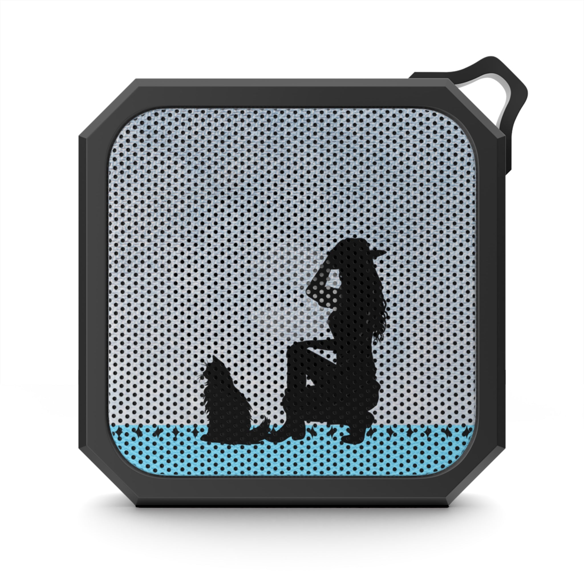 Photo depicting the ​Cowgirl Cat Lady Blackwater Outdoor Bluetooth Speaker from EpiAl's Shop.