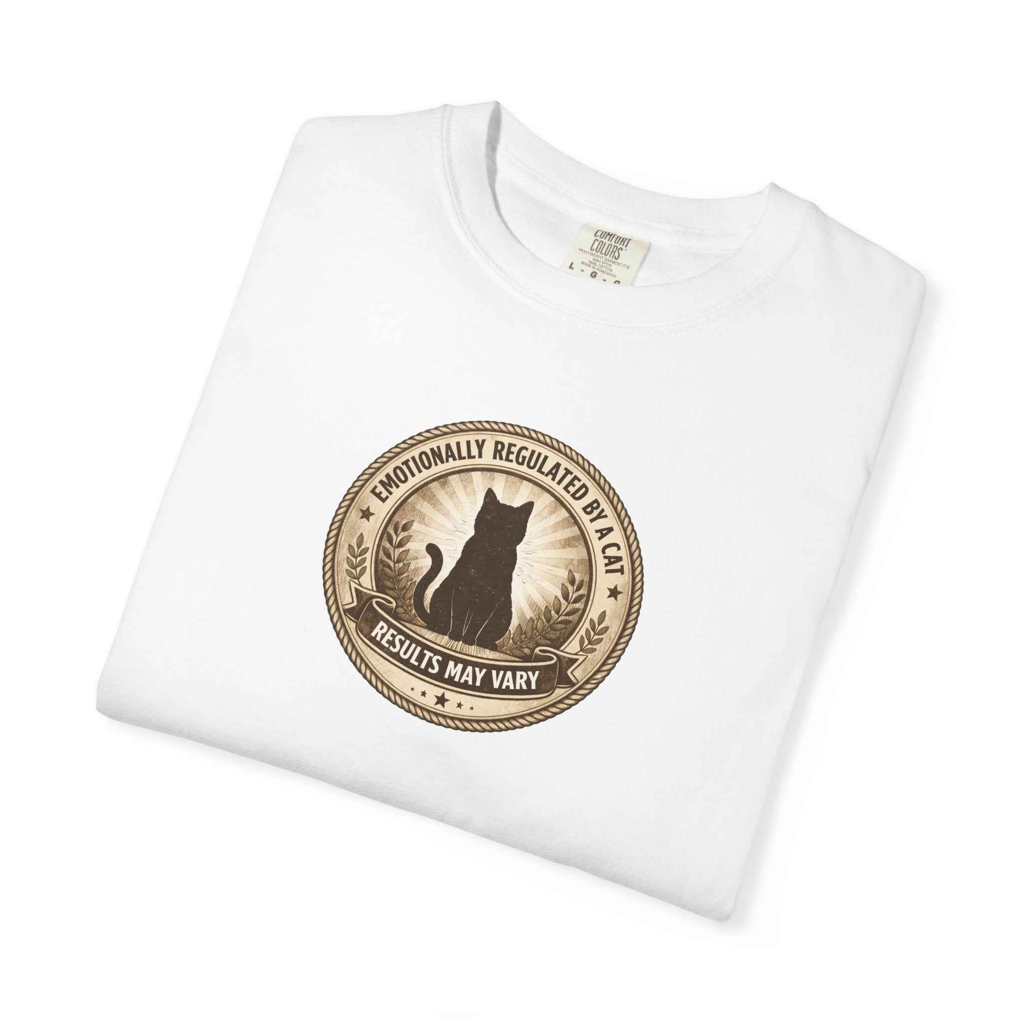 Emotionally Regulated by a Cat T-Shirt