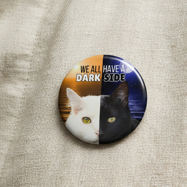 Photo depicting the ​Dark Side Pin Buttons from EpiAl's Shop.