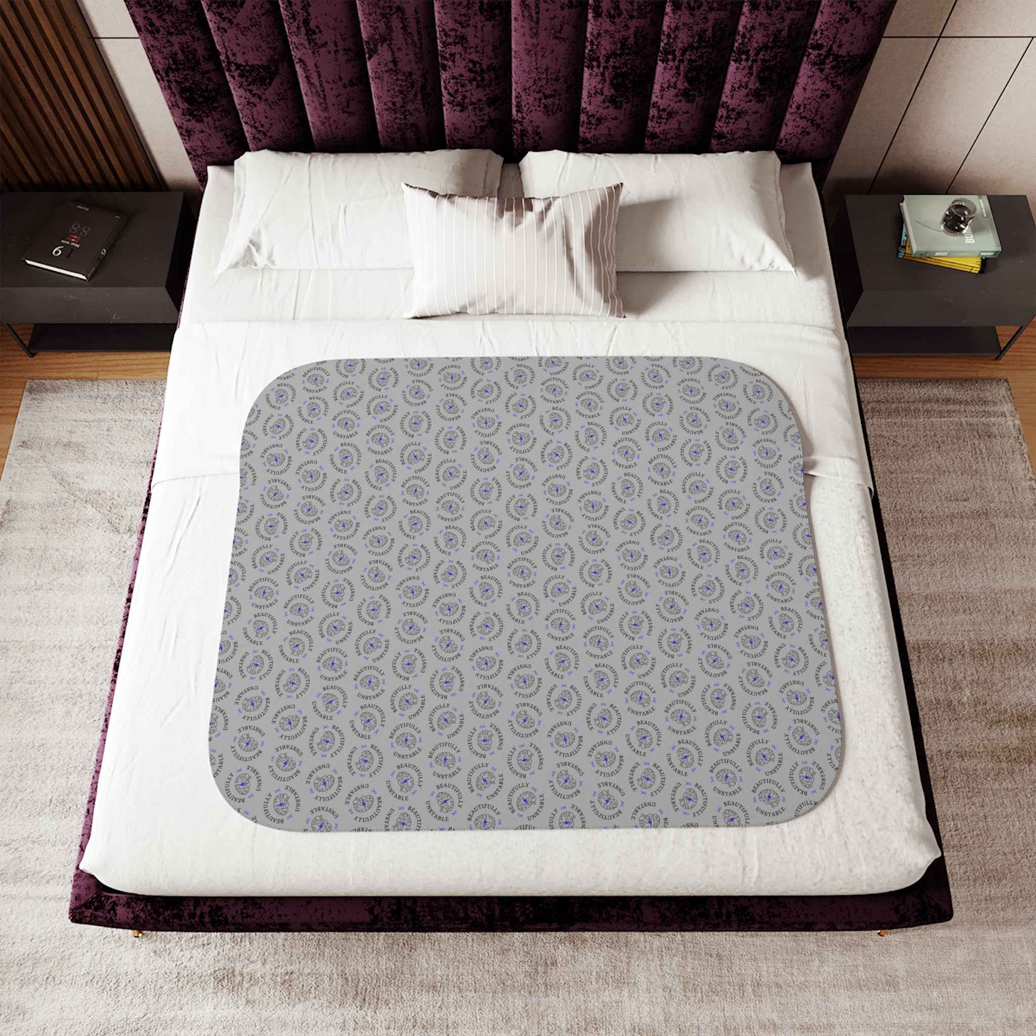 Beautifully Unstable Sherpa Blanket – Cozy Awareness Throw