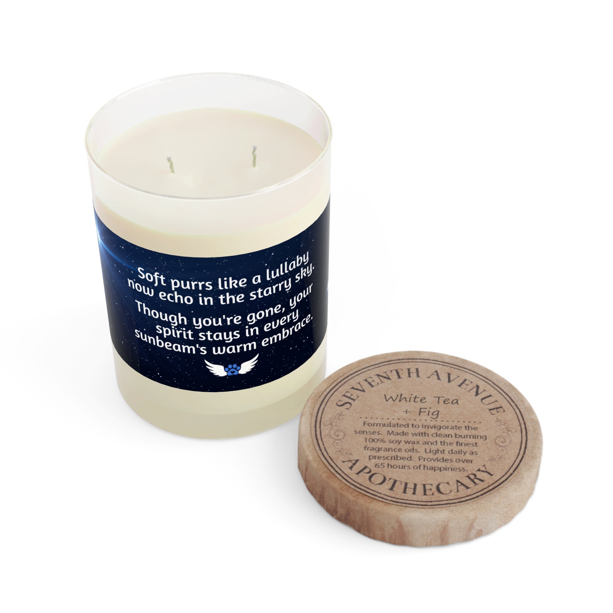 Photo depicting the ​Your Spirit Stays Scented Candle - Full Glass, 11oz from EpiAl's Shop.