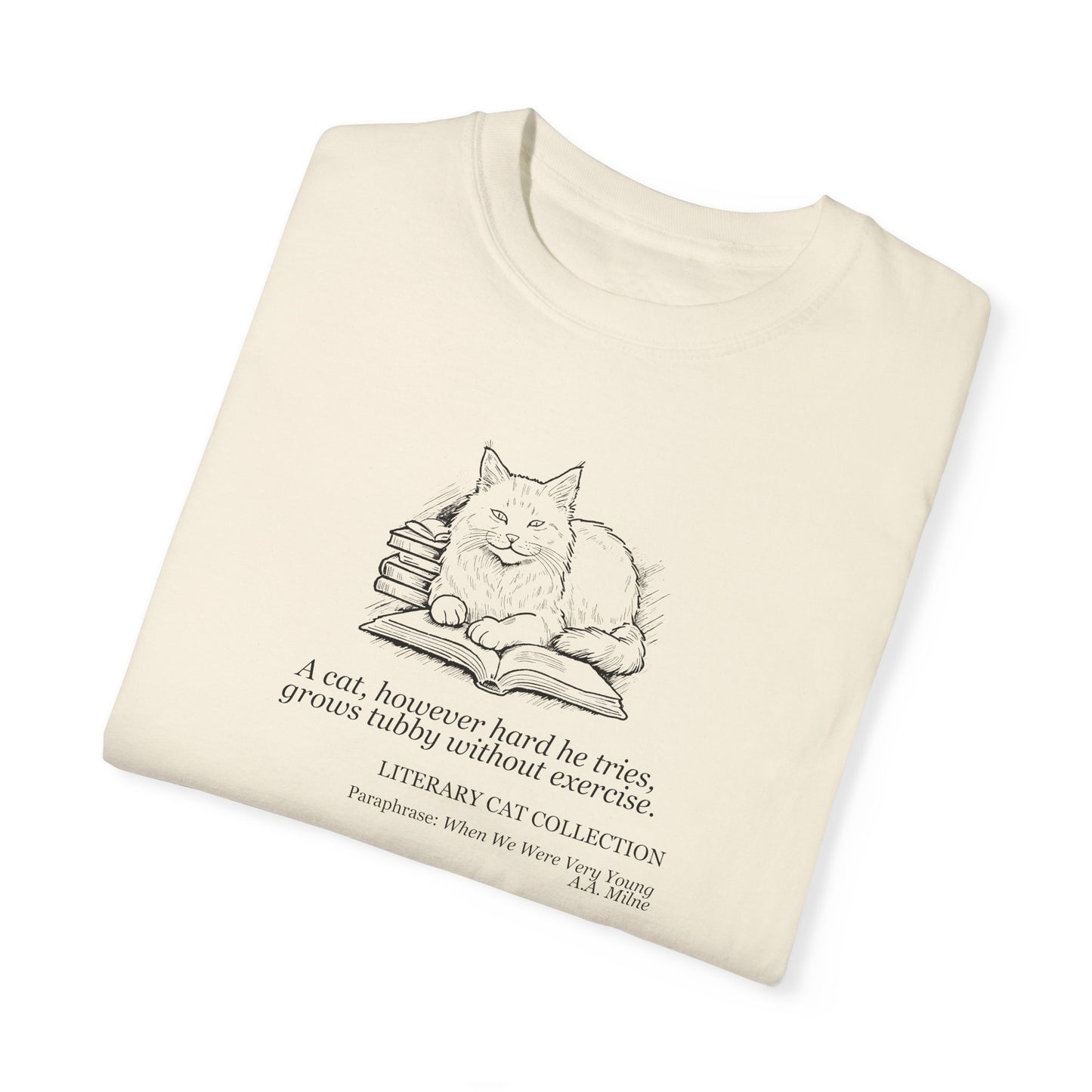 Literary Cat Unisex T-Shirt - When We Were Very Young